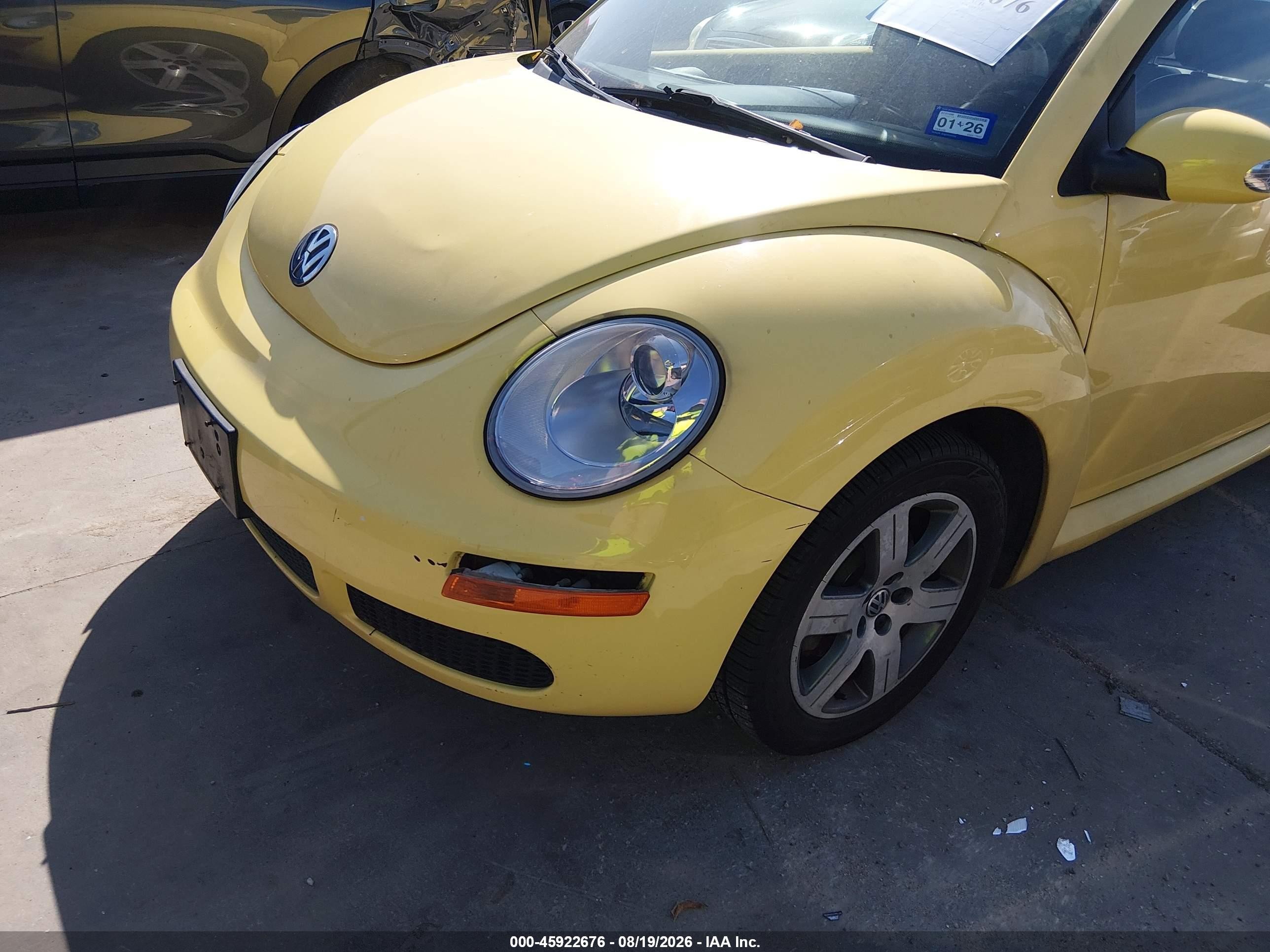 2006 Volkswagen New Beetle Tdi Yellow vin: 3VWRR31C86M417960