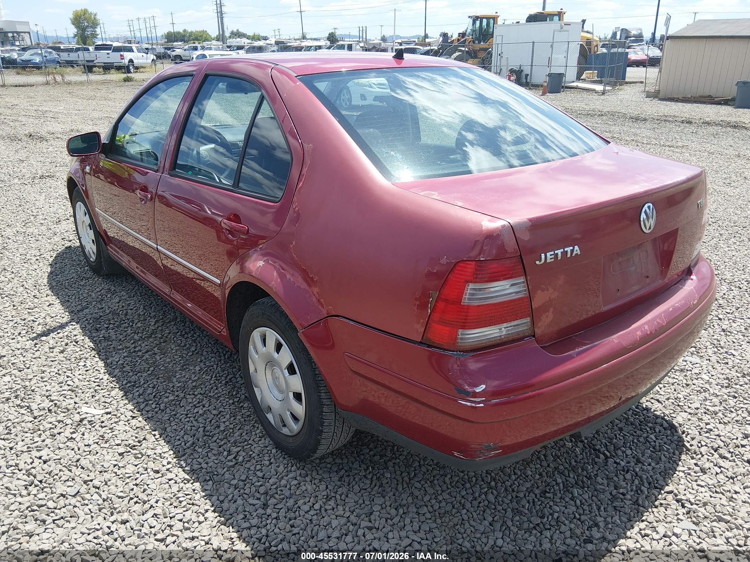 2004 Volkswagen Jetta Gl Tdi Red vin: 3VWRR69M84M078659
