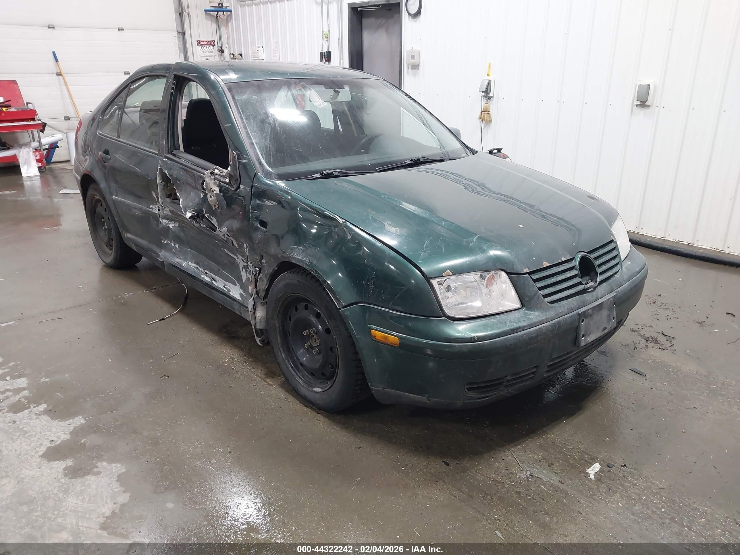 2001 Volkswagen Jetta Gl Зеленый vin: 3VWRS29M91M004109
