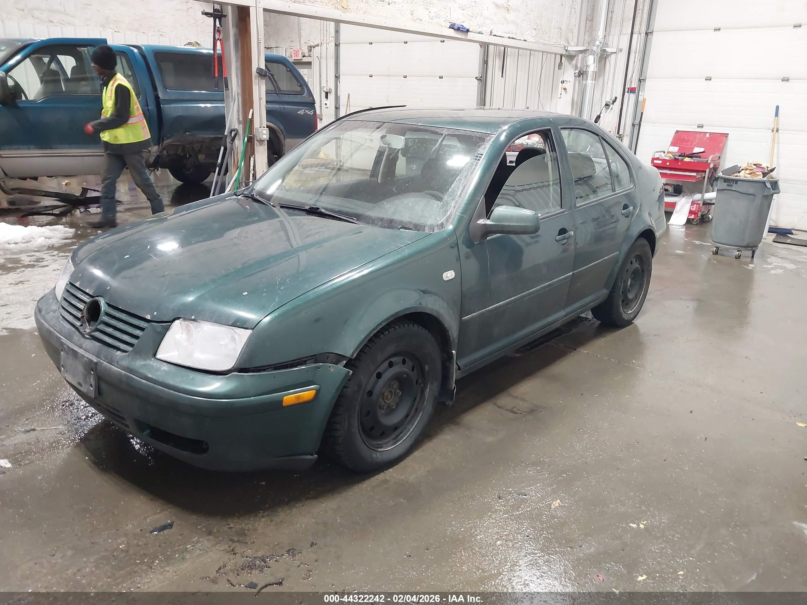 2001 Volkswagen Jetta Gl Green vin: 3VWRS29M91M004109