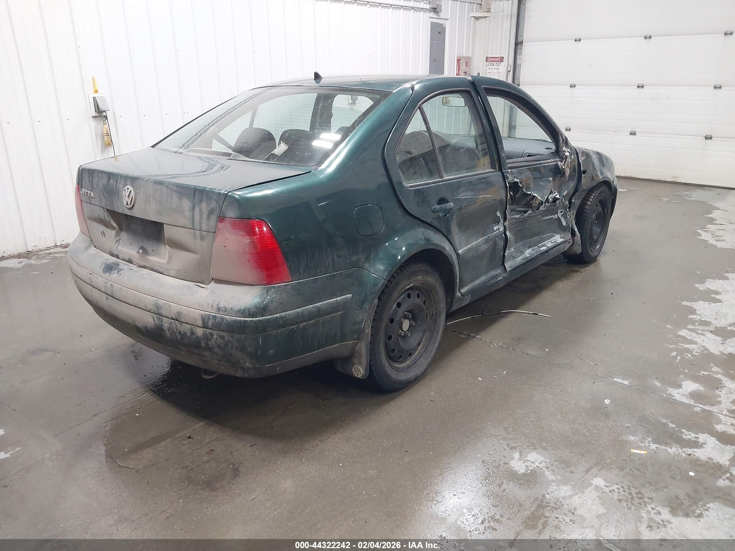 2001 Volkswagen Jetta Gl Green vin: 3VWRS29M91M004109