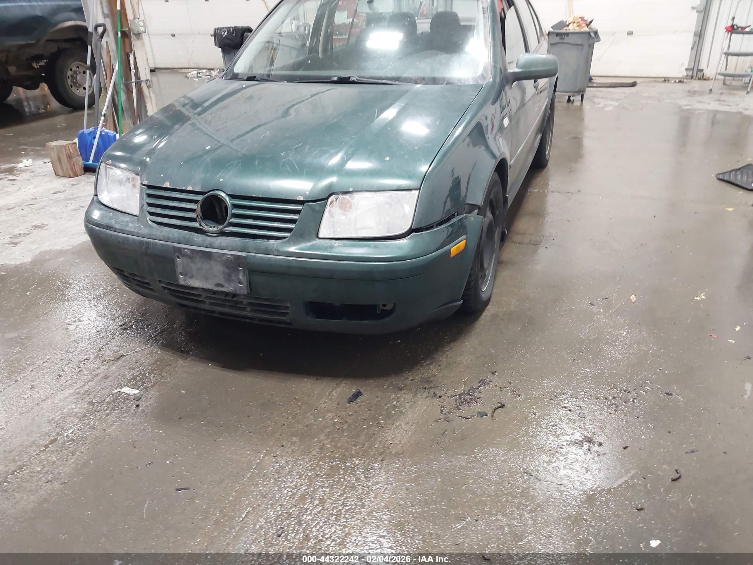 2001 Volkswagen Jetta Gl Green vin: 3VWRS29M91M004109