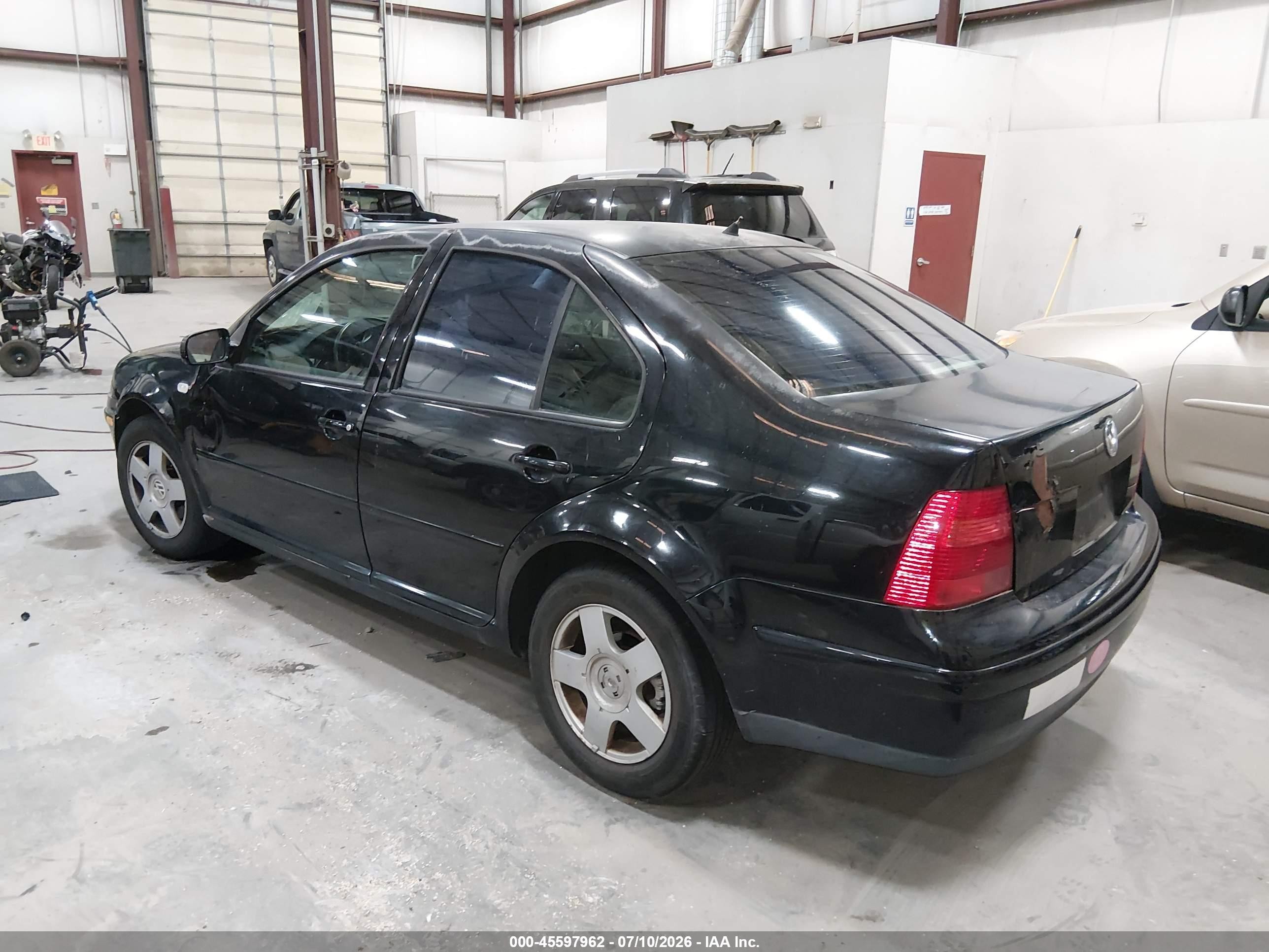 2001 Volkswagen Jetta Gl Черный vin: 3VWRT29M41M019677