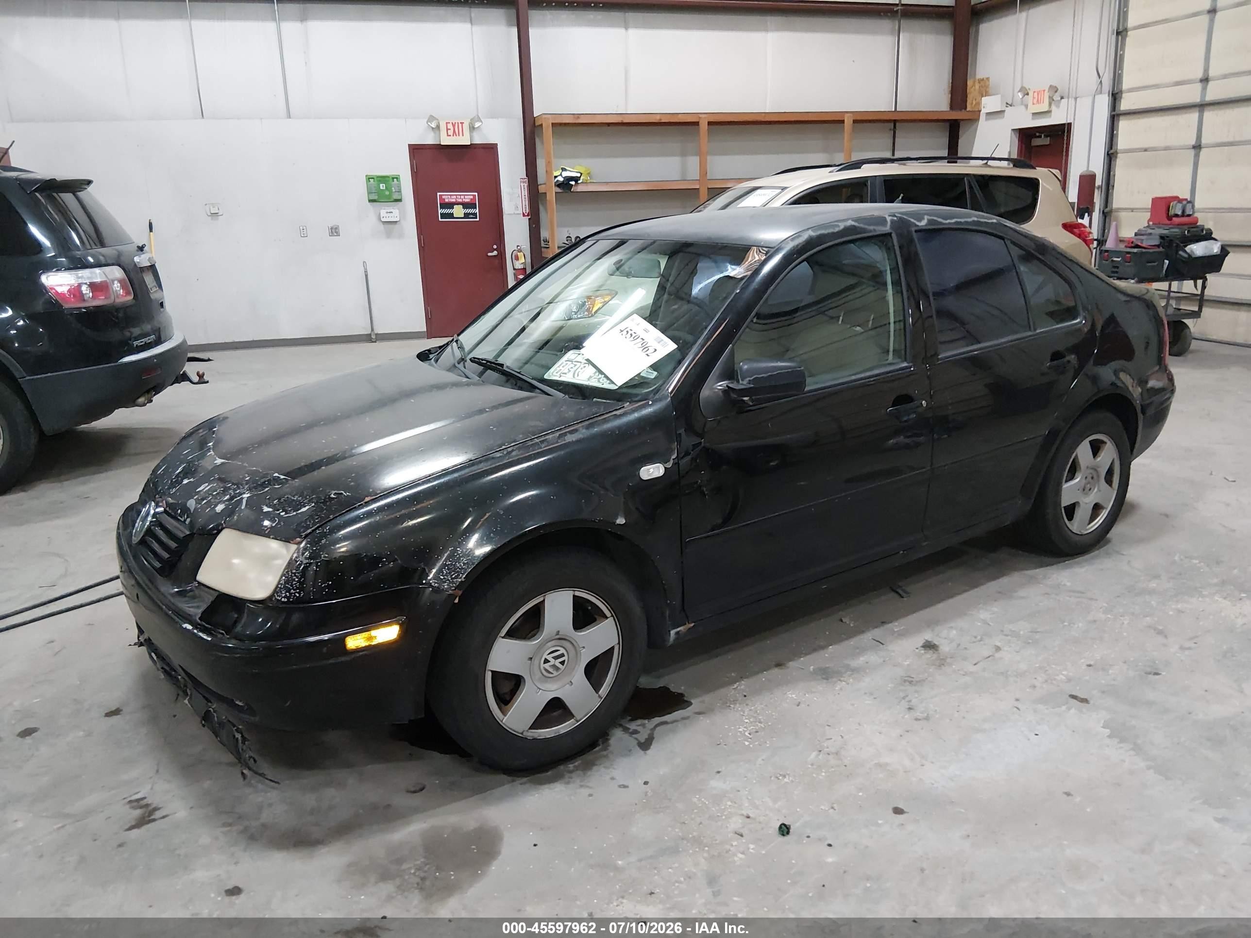 2001 Volkswagen Jetta Gl Черный vin: 3VWRT29M41M019677
