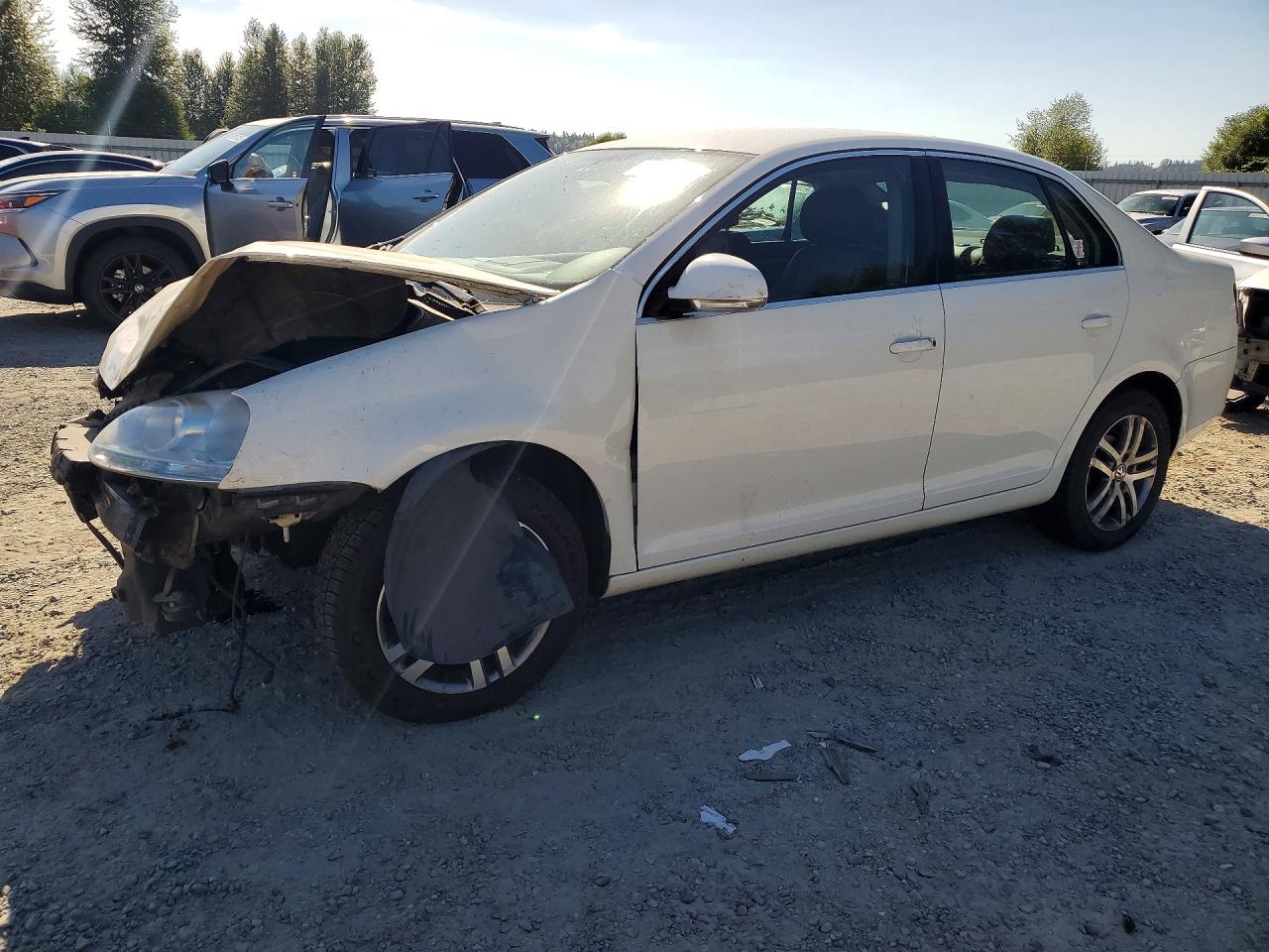2006 Volkswagen Jetta Tdi White vin: 3VWRT71K06M802686