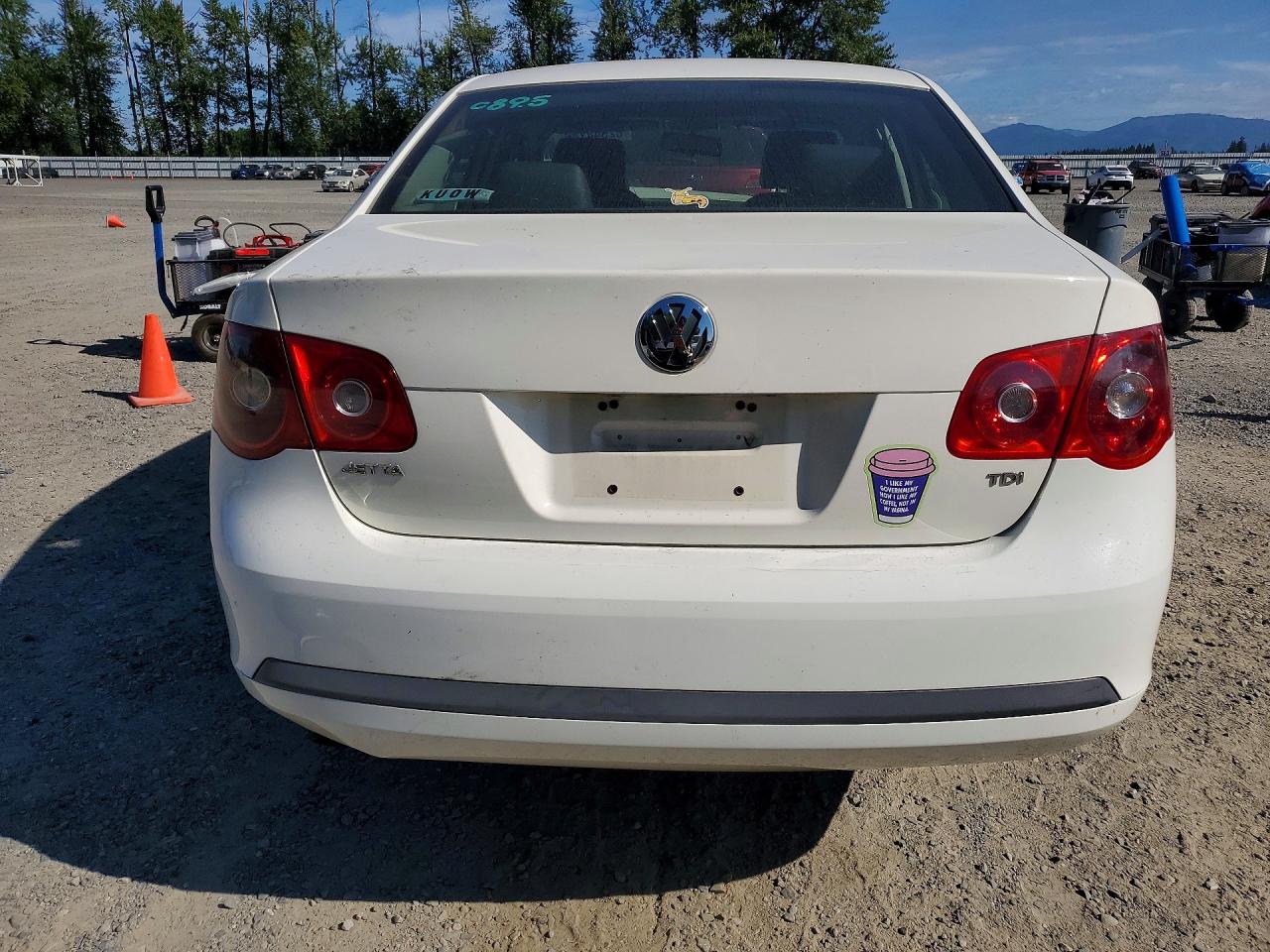 2006 Volkswagen Jetta Tdi White vin: 3VWRT71K06M802686