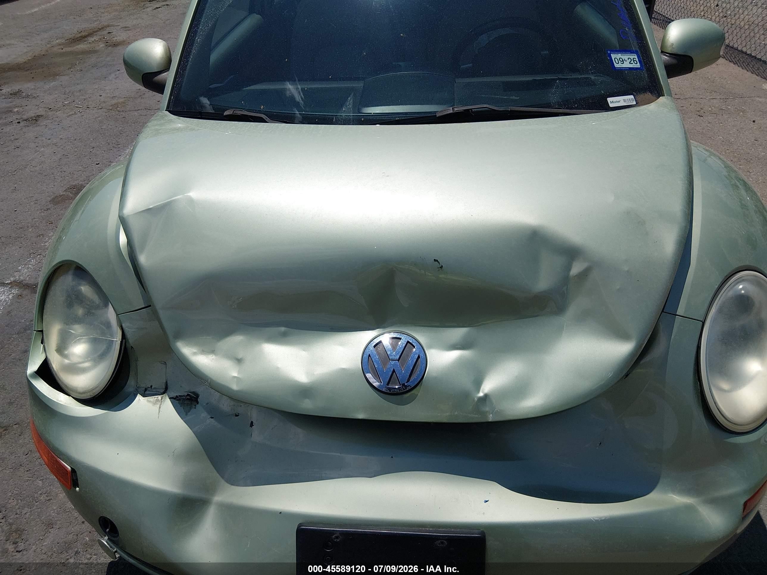 2008 Volkswagen New Beetle S/se Green vin: 3VWRW31C08M500858