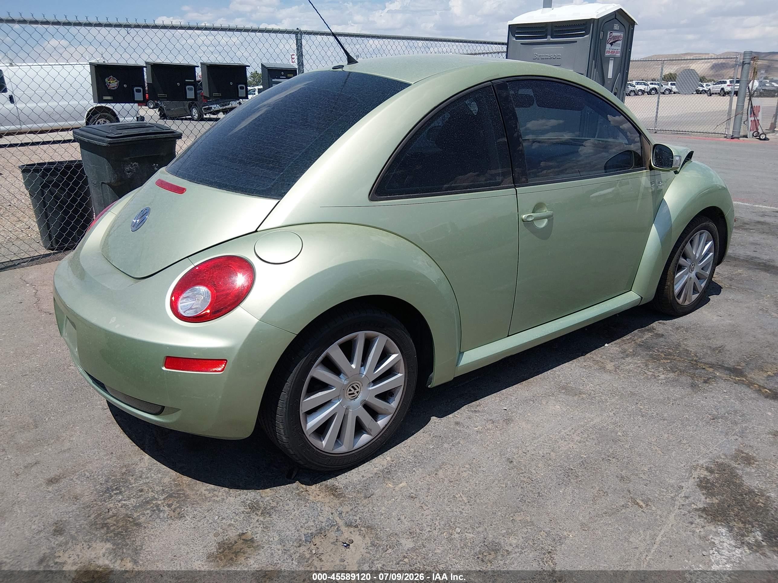 2008 Volkswagen New Beetle S/se Green vin: 3VWRW31C08M500858