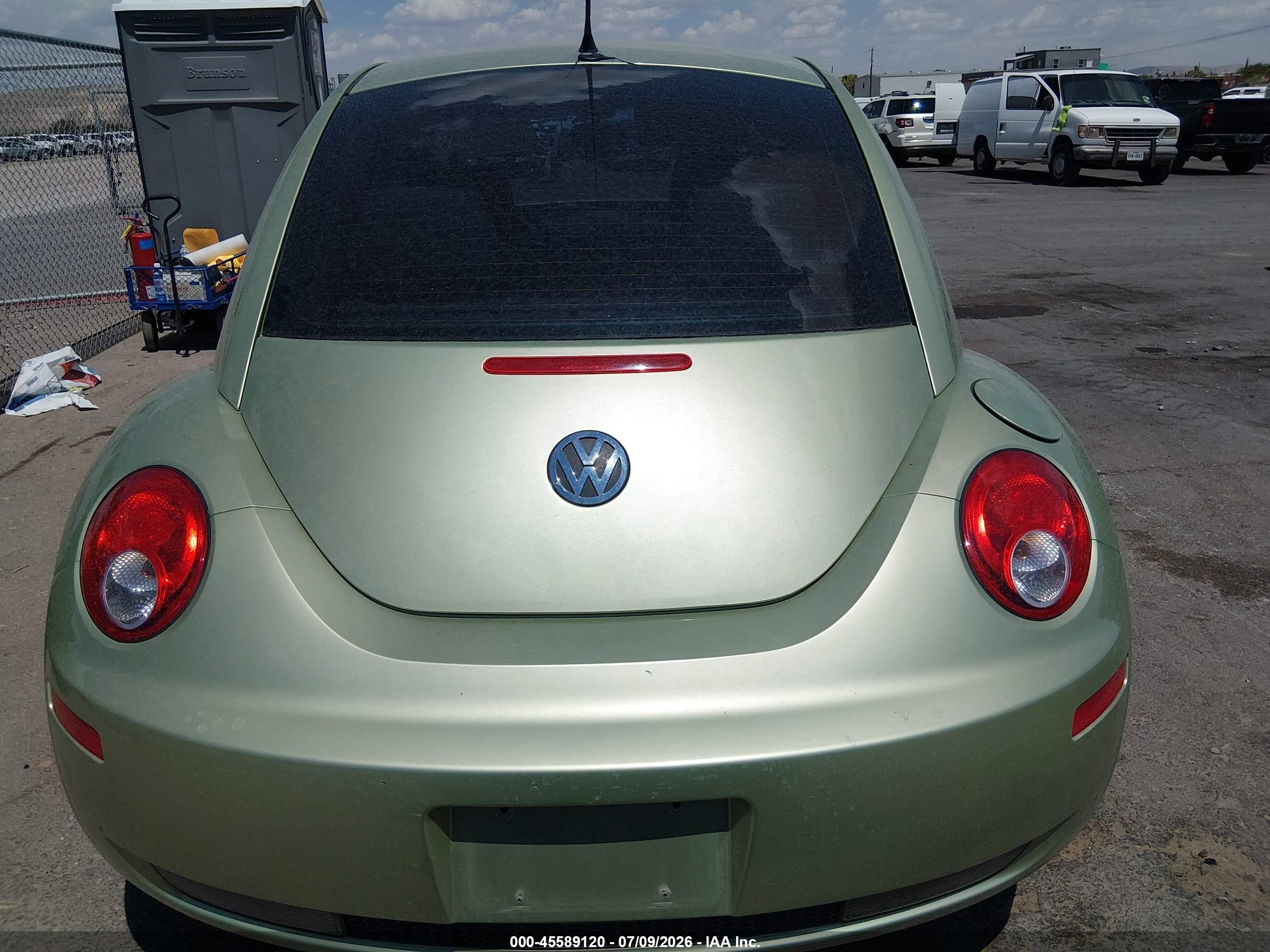2008 Volkswagen New Beetle S/se Green vin: 3VWRW31C08M500858