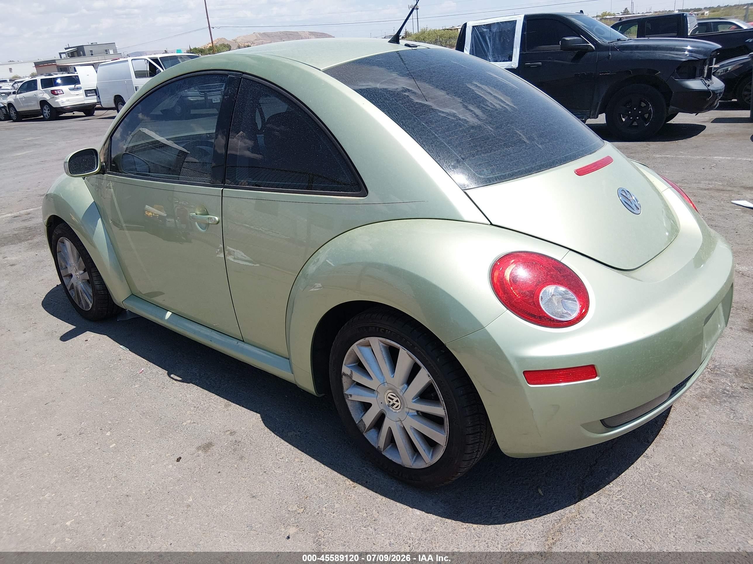 2008 Volkswagen New Beetle S/se Green vin: 3VWRW31C08M500858