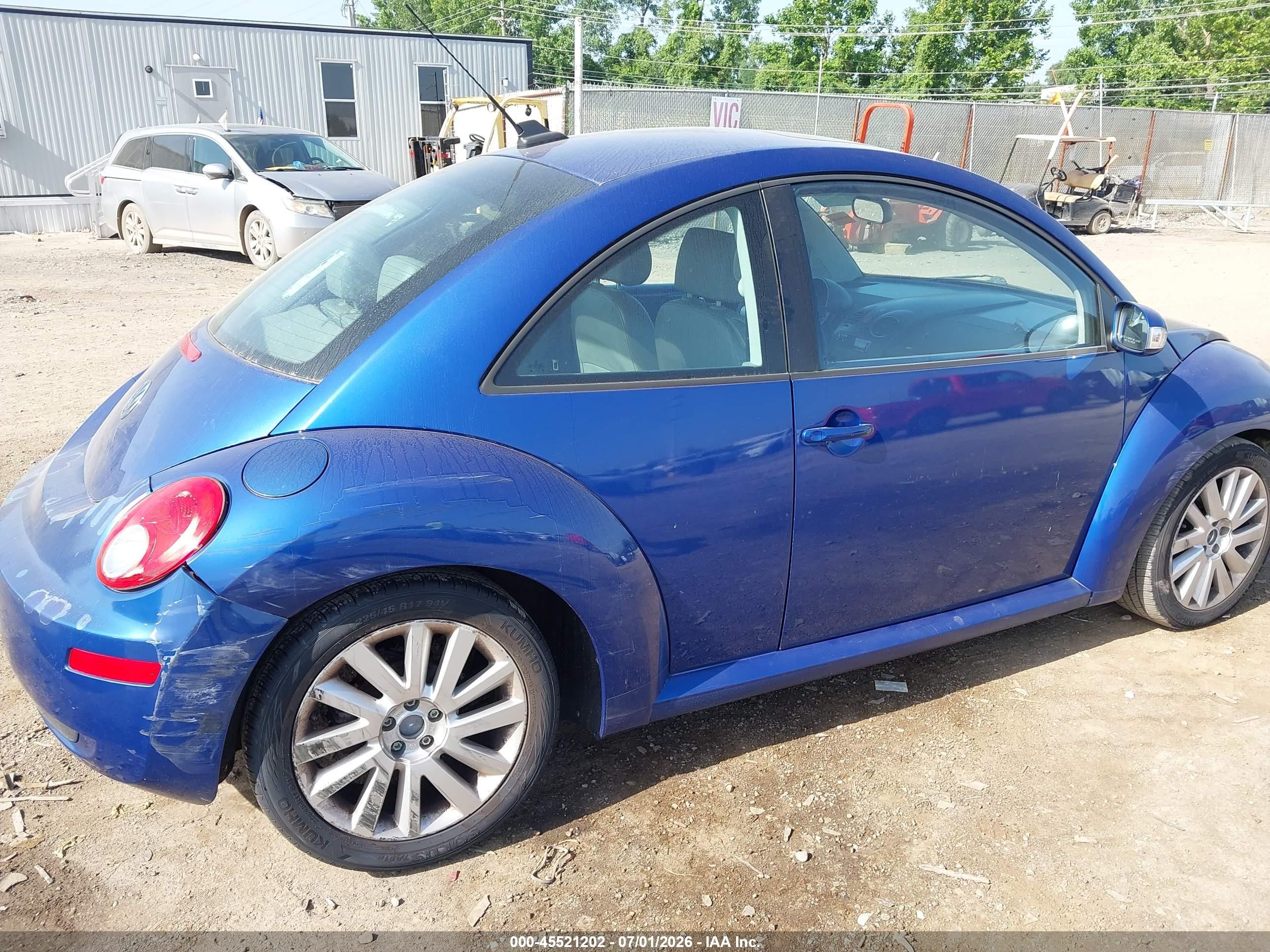 2008 Volkswagen New Beetle S/se Blue vin: 3VWRW31C08M508703