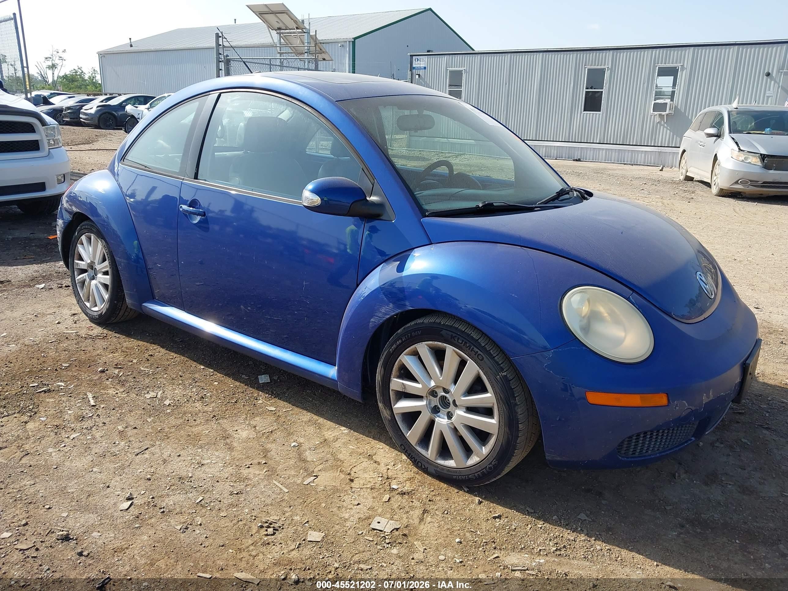 2008 Volkswagen New Beetle S/se Blue vin: 3VWRW31C08M508703
