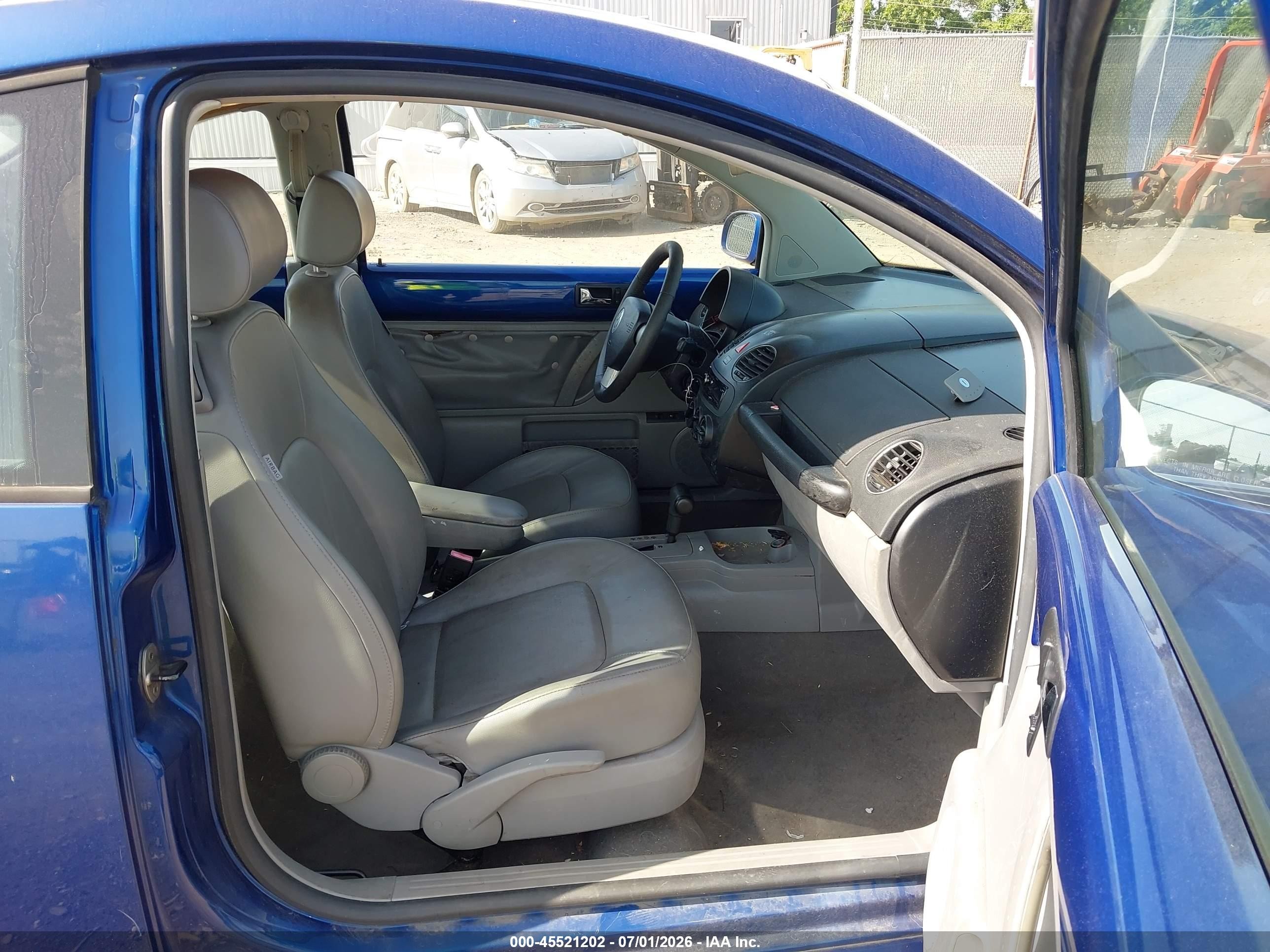 2008 Volkswagen New Beetle S/se Blue vin: 3VWRW31C08M508703