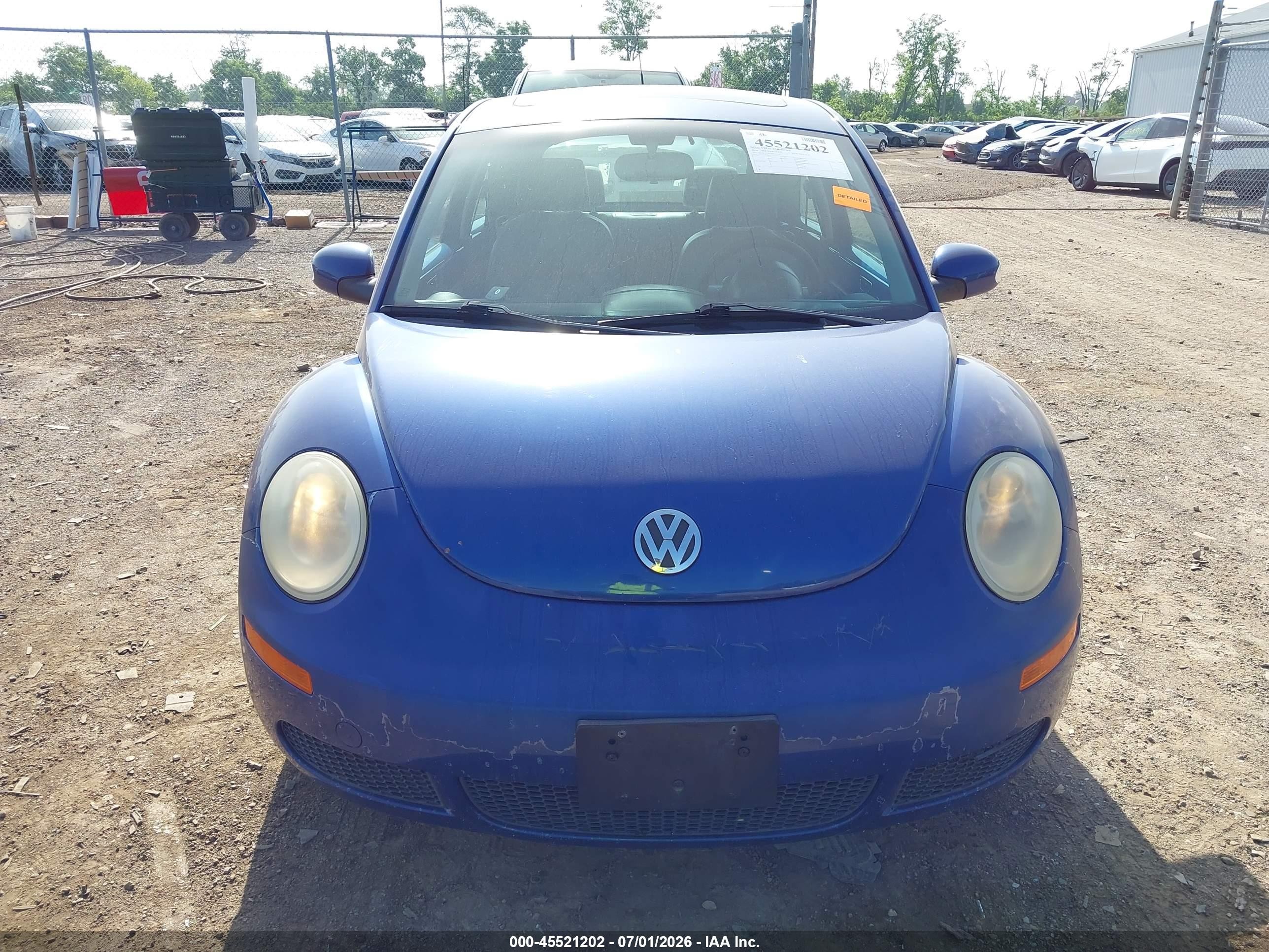 2008 Volkswagen New Beetle S/se Blue vin: 3VWRW31C08M508703