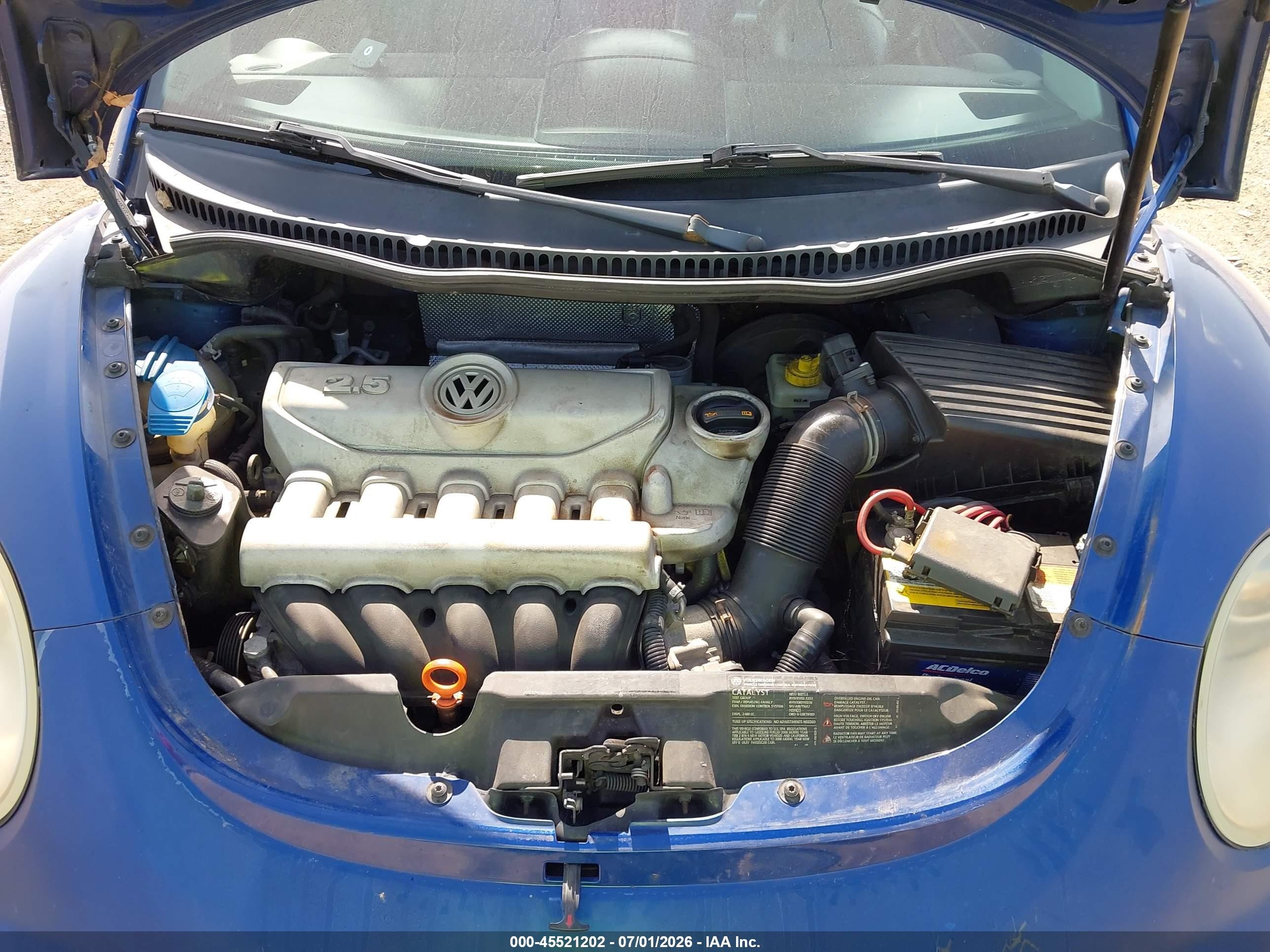 2008 Volkswagen New Beetle S/se Blue vin: 3VWRW31C08M508703