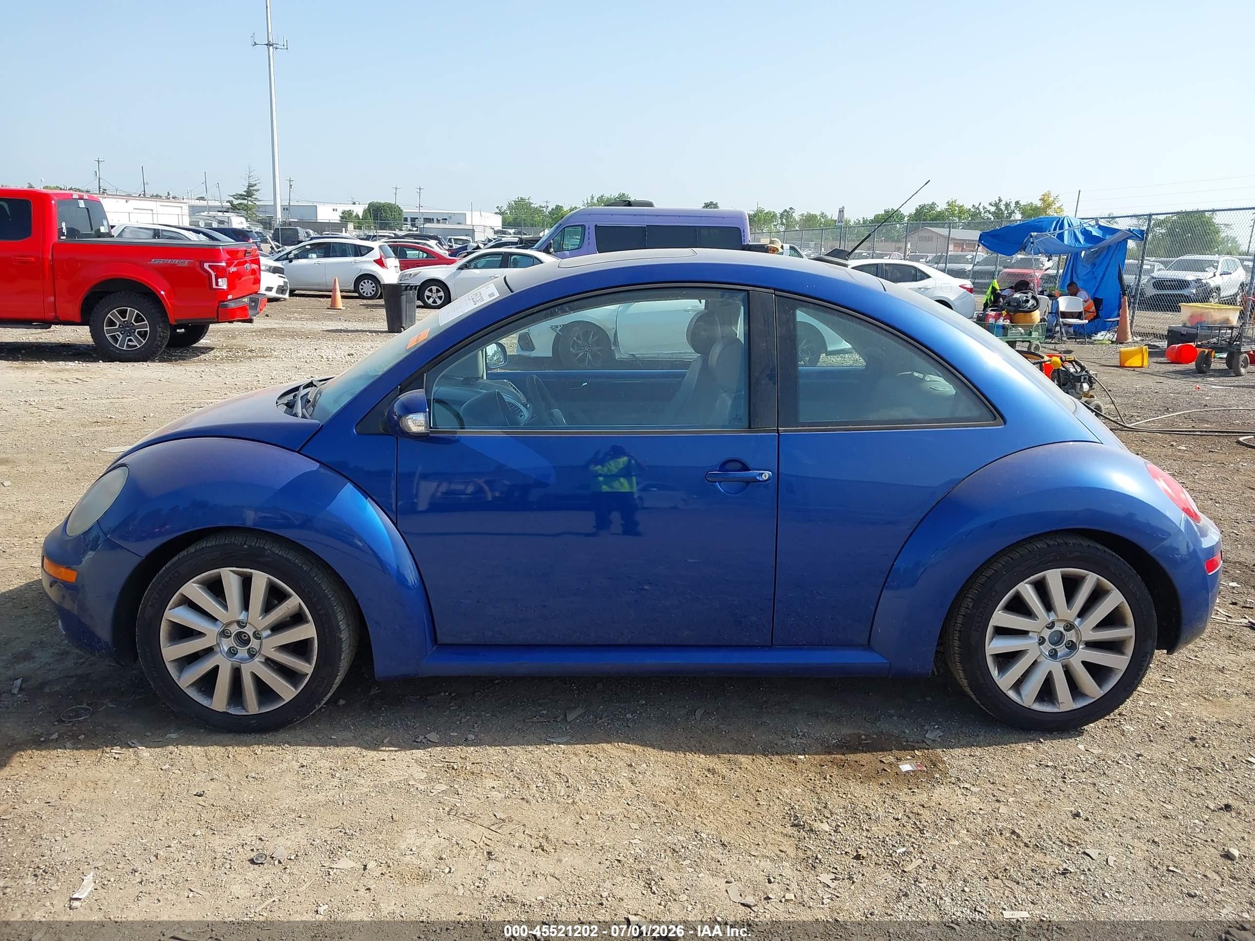 2008 Volkswagen New Beetle S/se Blue vin: 3VWRW31C08M508703