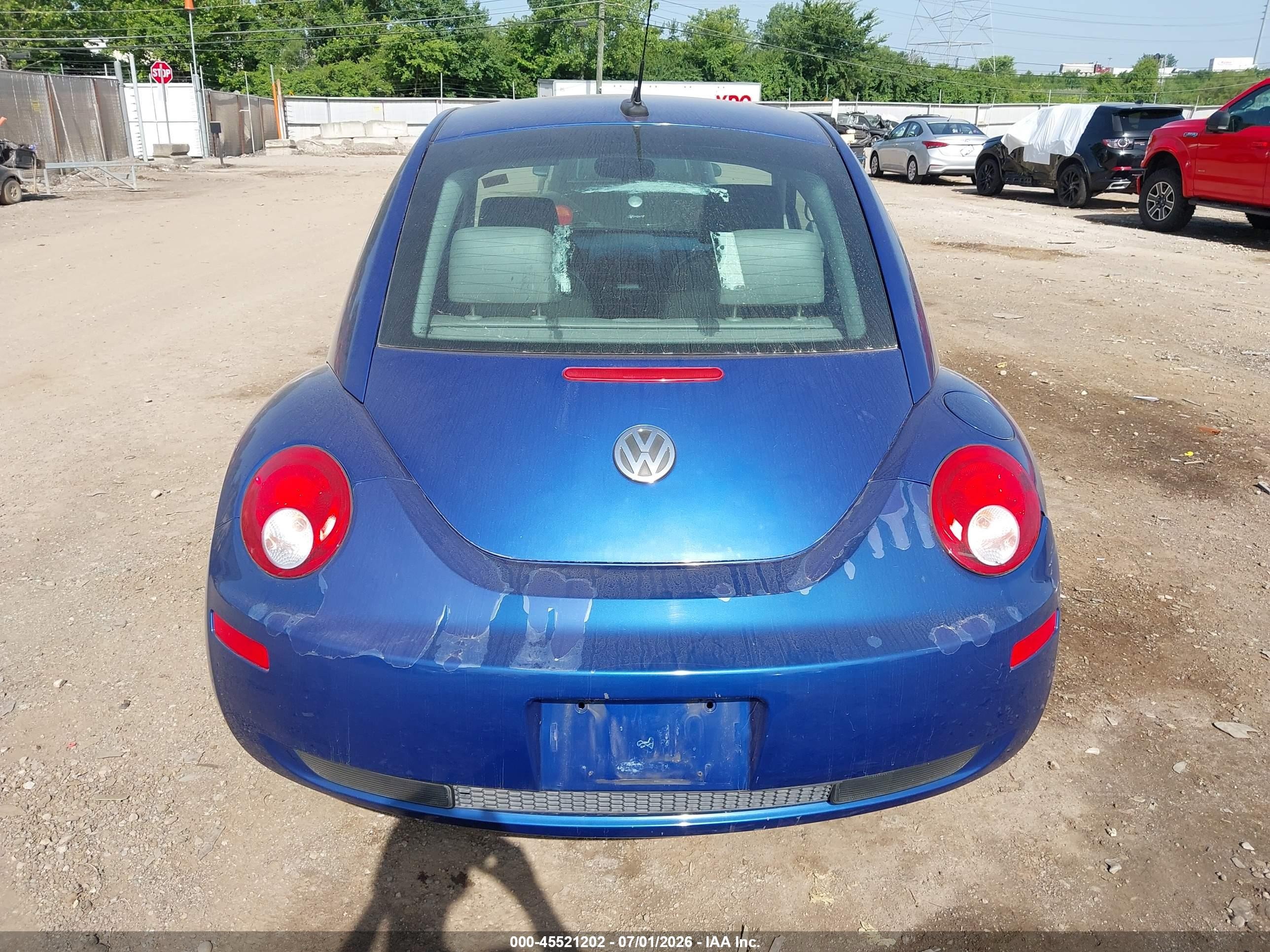 2008 Volkswagen New Beetle S/se Blue vin: 3VWRW31C08M508703