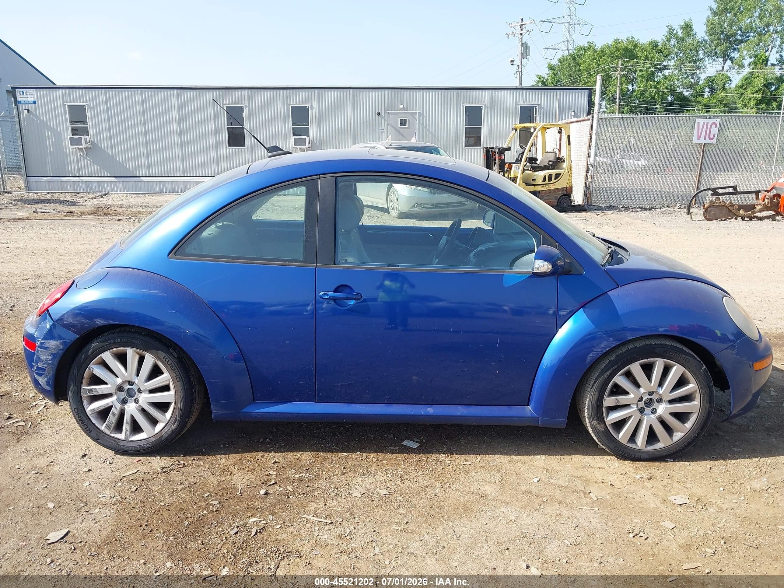 2008 Volkswagen New Beetle S/se Blue vin: 3VWRW31C08M508703