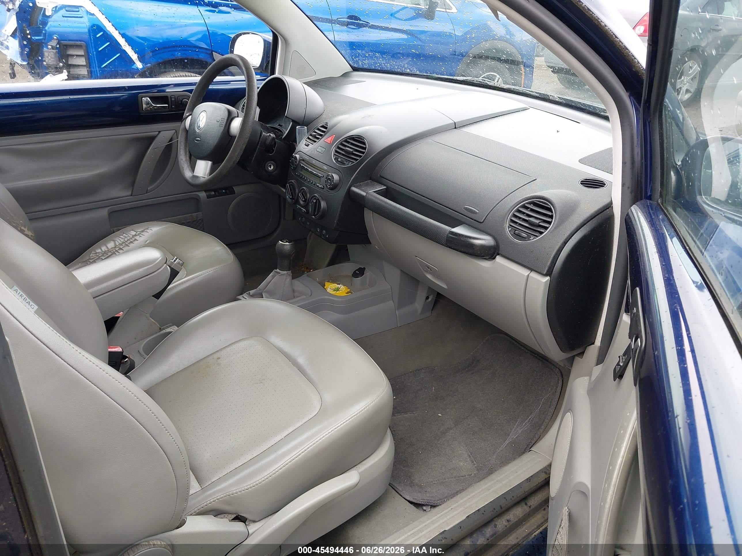 2006 Volkswagen New Beetle 2.5 Dark Blue vin: 3VWRW31C16M424046
