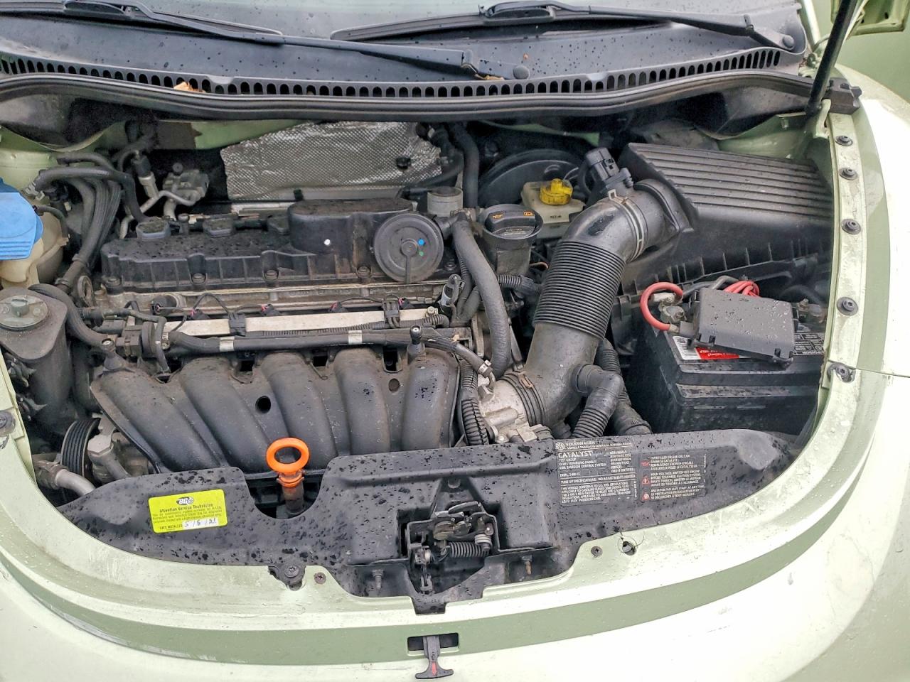2008 Volkswagen New Beetle S Green vin: 3VWRW31C18M507365