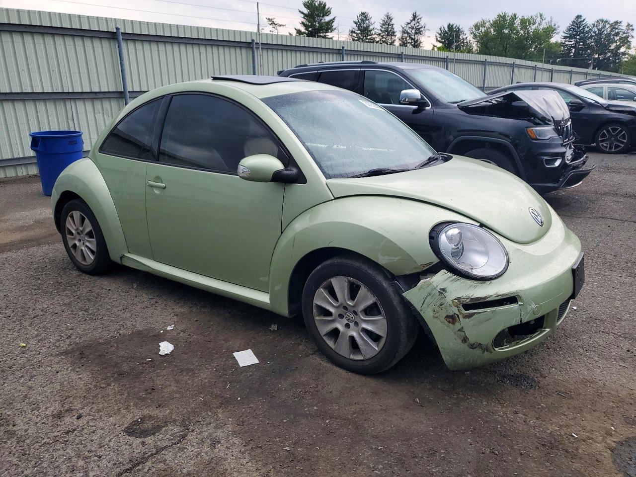 2008 Volkswagen New Beetle S Green vin: 3VWRW31C18M507365