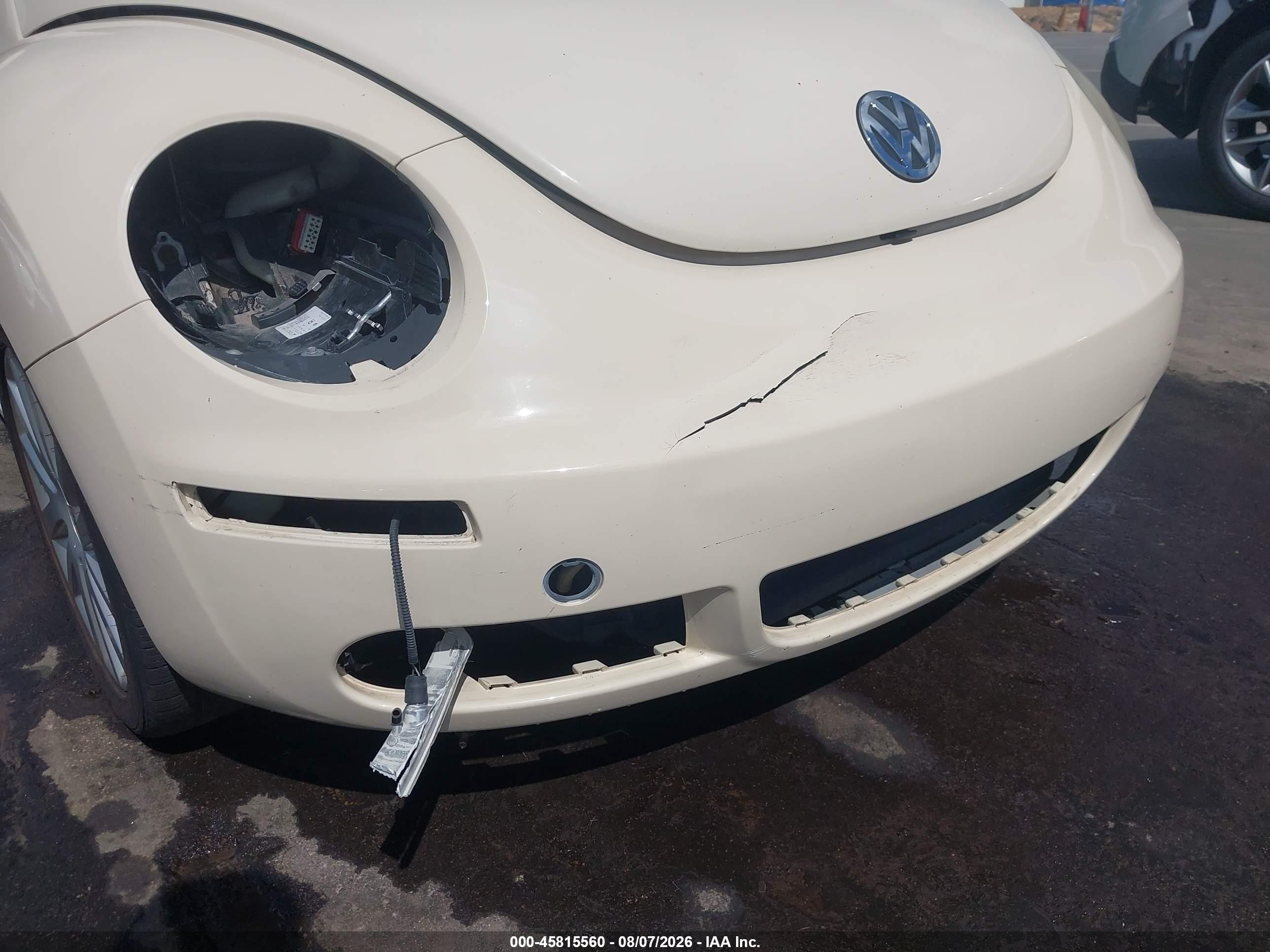 2008 Volkswagen New Beetle Se Cream vin: 3VWRW31C18M522786