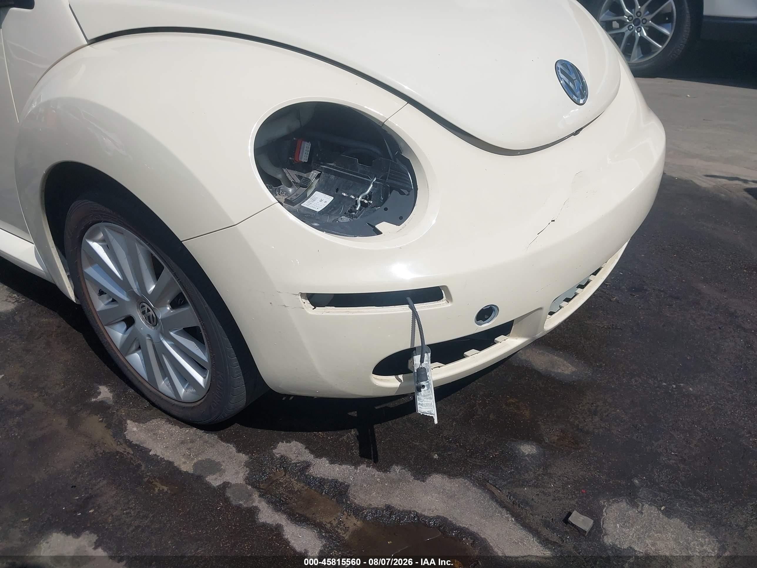 2008 Volkswagen New Beetle Se Cream vin: 3VWRW31C18M522786