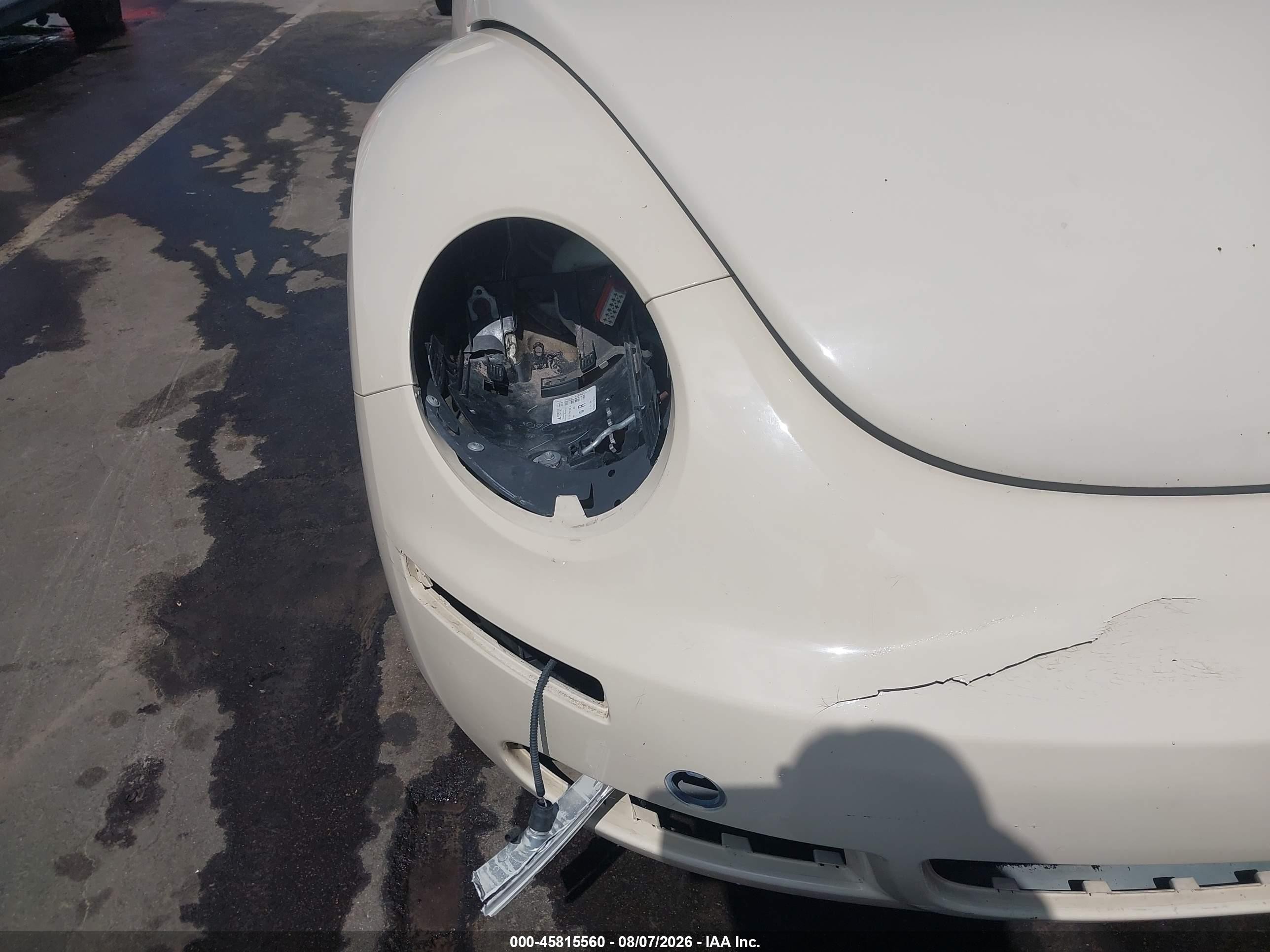 2008 Volkswagen New Beetle Se Cream vin: 3VWRW31C18M522786