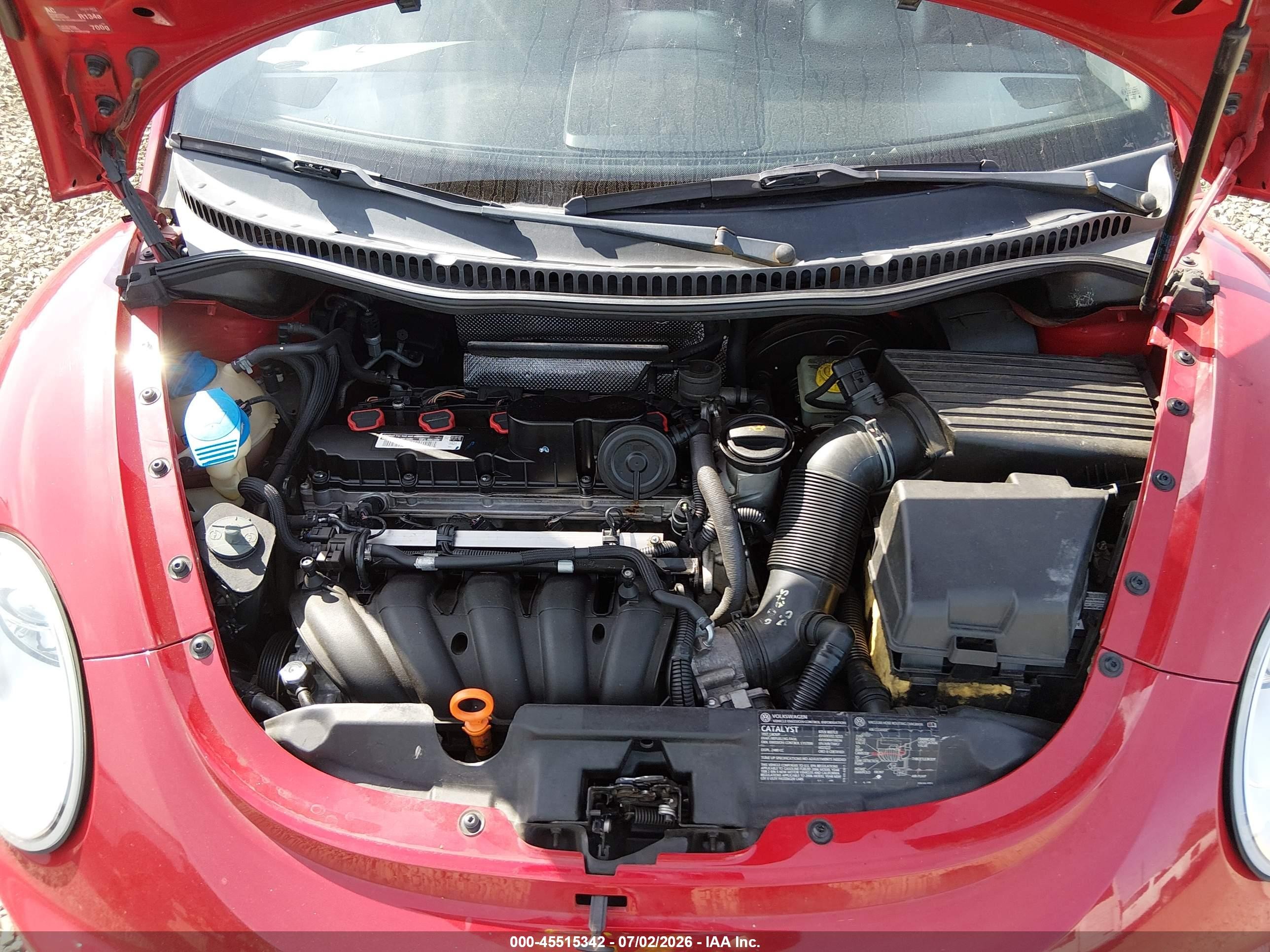 2006 Volkswagen New Beetle 2.5 Красный vin: 3VWRW31C26M405103