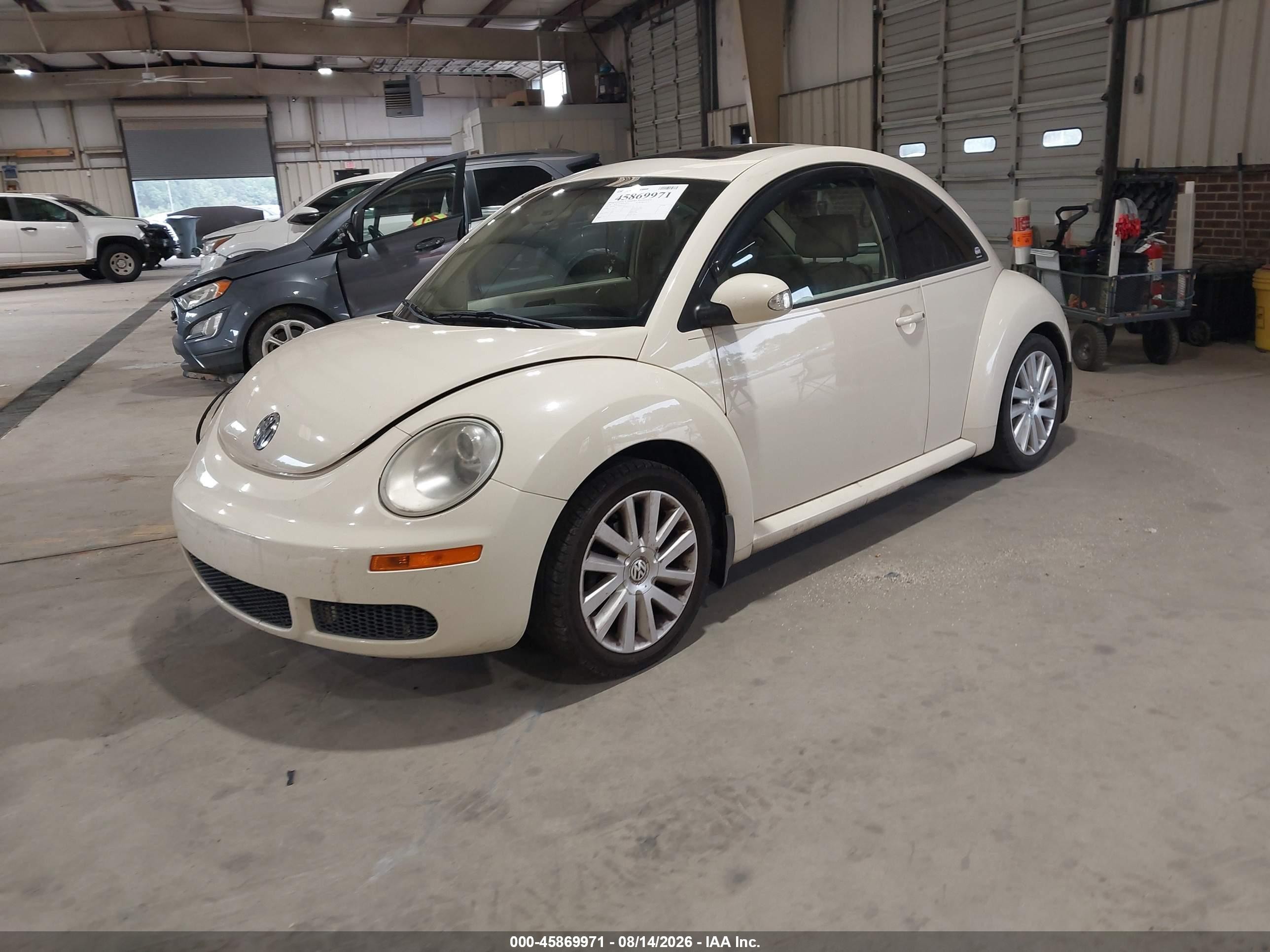2008 Volkswagen New Beetle S/se Cream vin: 3VWRW31C28M517824