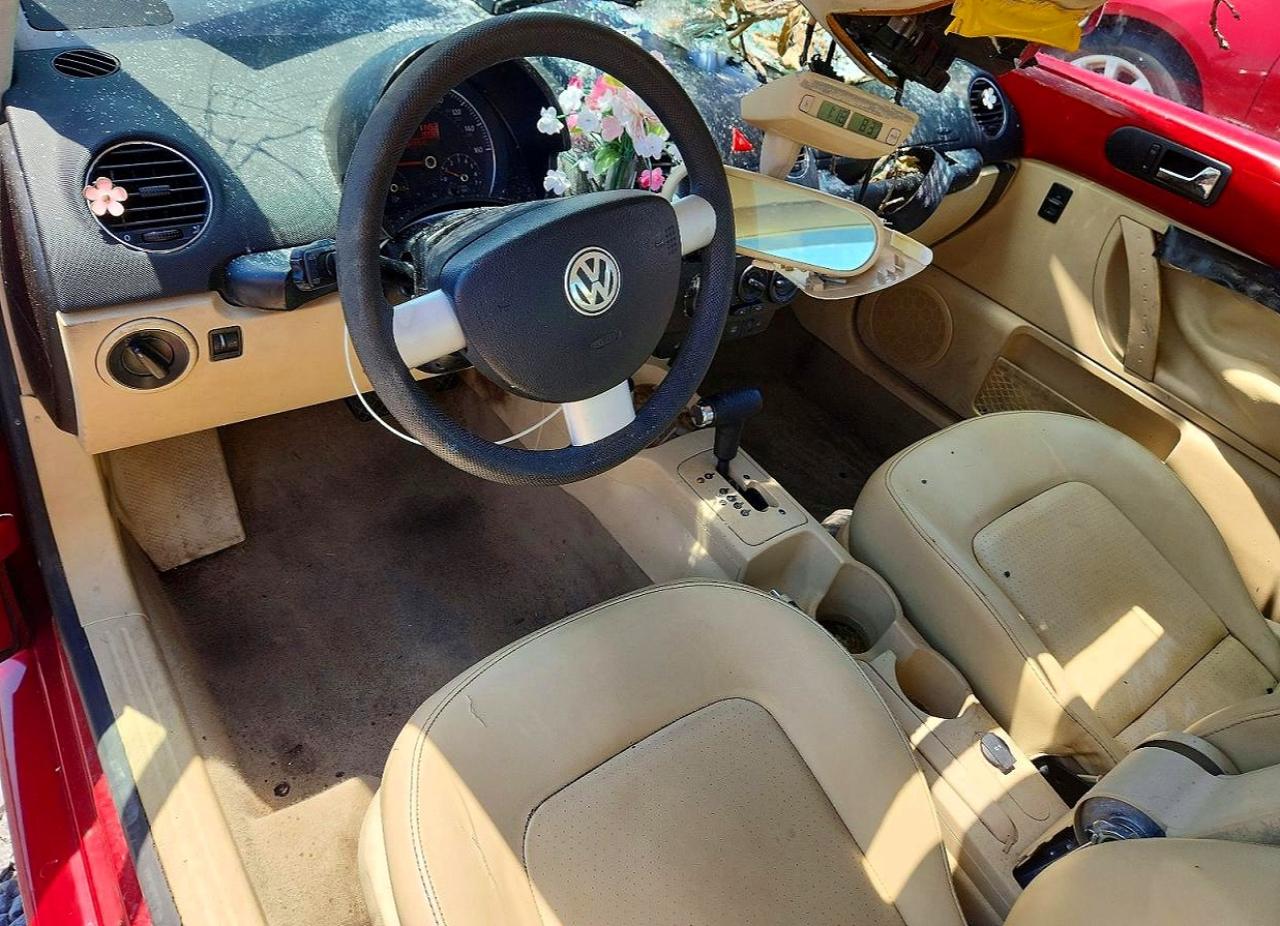 2006 Volkswagen New Beetle 2.5l Option Package 1 Red vin: 3VWRW31C36M417258
