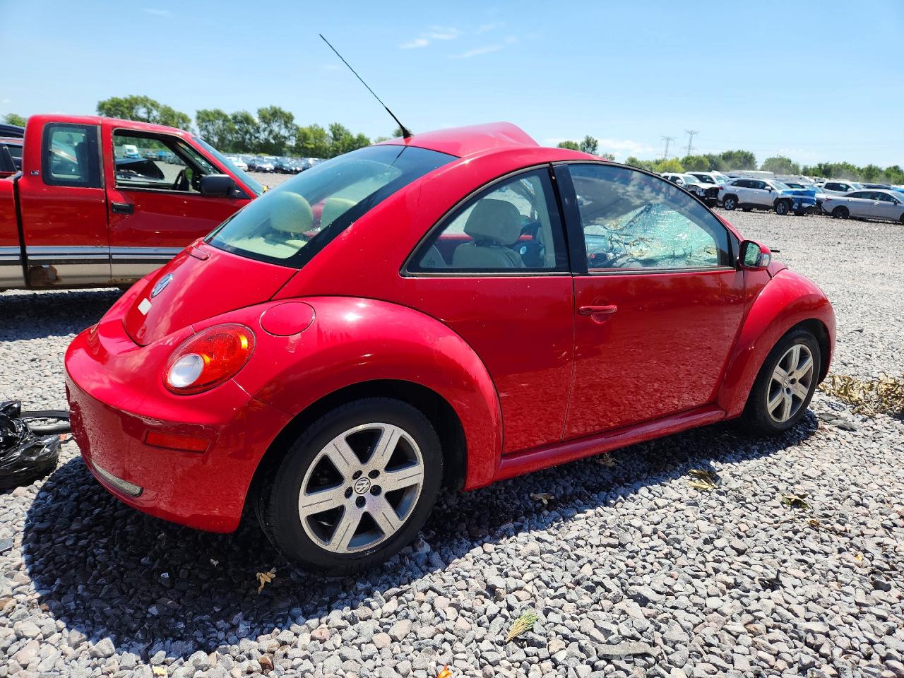 2006 Volkswagen New Beetle 2.5l Option Package 1 Red vin: 3VWRW31C36M417258