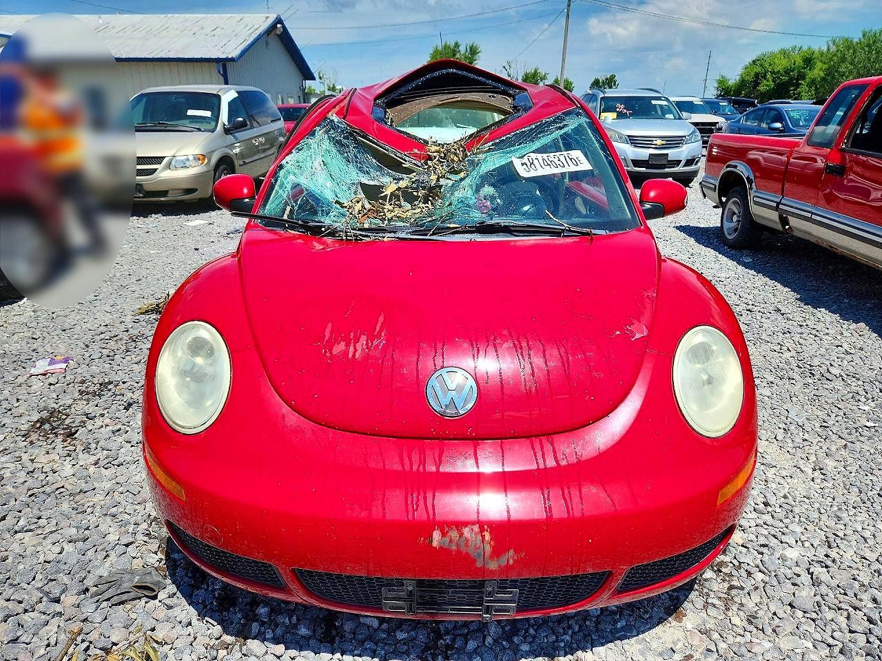 2006 Volkswagen New Beetle 2.5l Option Package 1 Red vin: 3VWRW31C36M417258