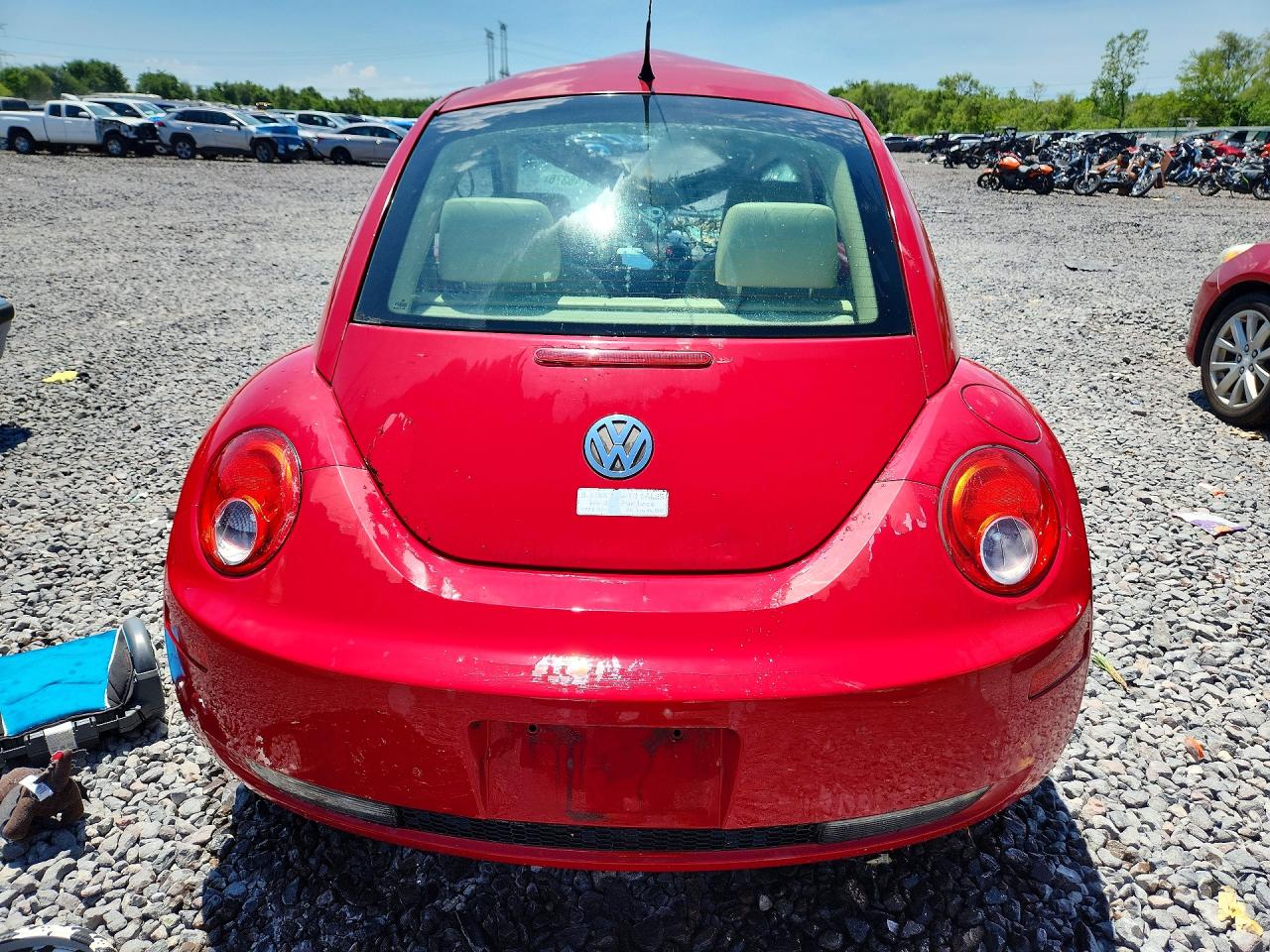 2006 Volkswagen New Beetle 2.5l Option Package 1 Red vin: 3VWRW31C36M417258