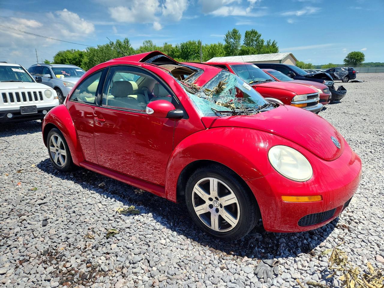 2006 Volkswagen New Beetle 2.5l Option Package 1 Red vin: 3VWRW31C36M417258