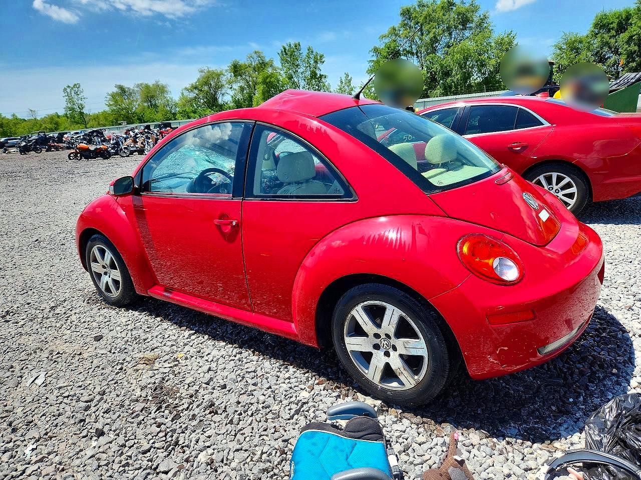 2006 Volkswagen New Beetle 2.5l Option Package 1 Red vin: 3VWRW31C36M417258