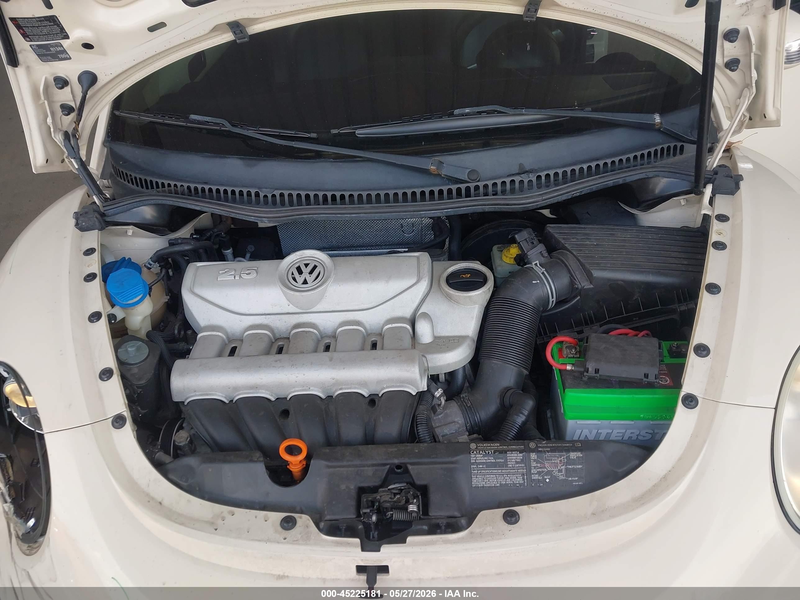 2006 Volkswagen New Beetle 2.5/2.5 (a6) Beige vin: 3VWRW31C56M409999