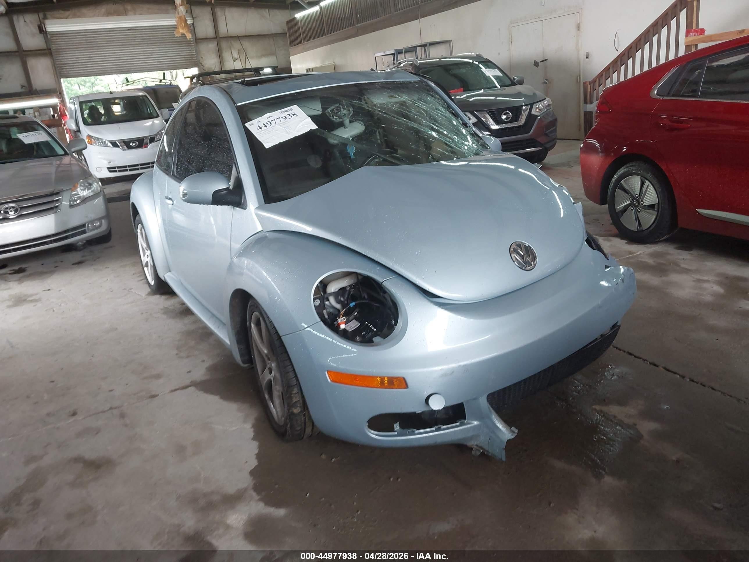 2009 Volkswagen New Beetle 2.5l Light Blue vin: 3VWRW31C69M506293