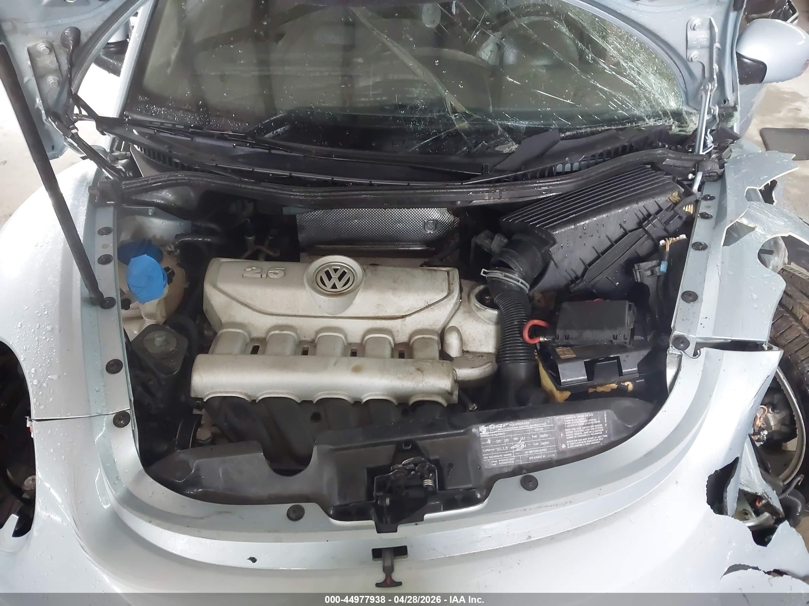2009 Volkswagen New Beetle 2.5l Light Blue vin: 3VWRW31C69M506293