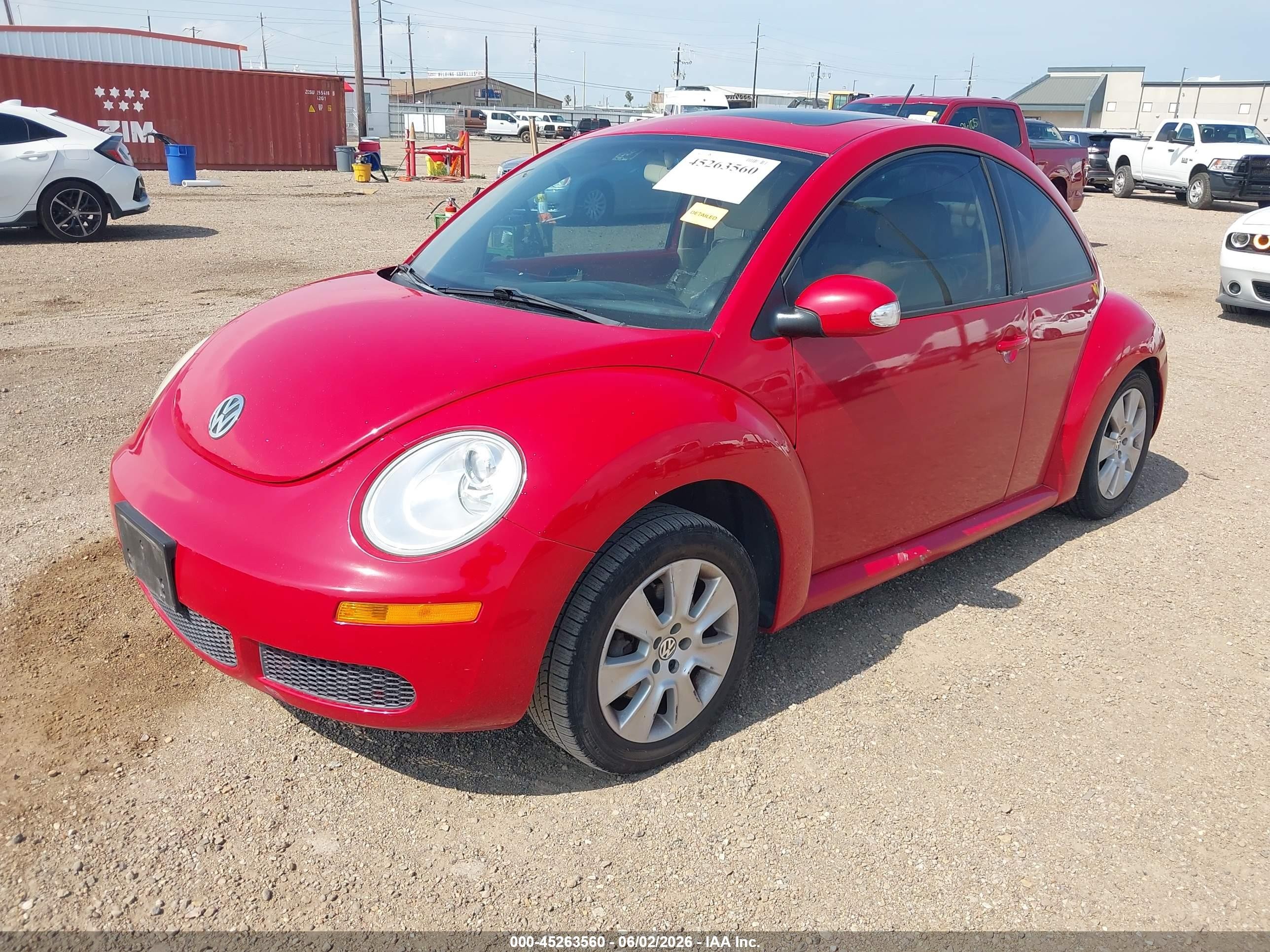 2008 Volkswagen New Beetle S/se Красный vin: 3VWRW31C78M507578