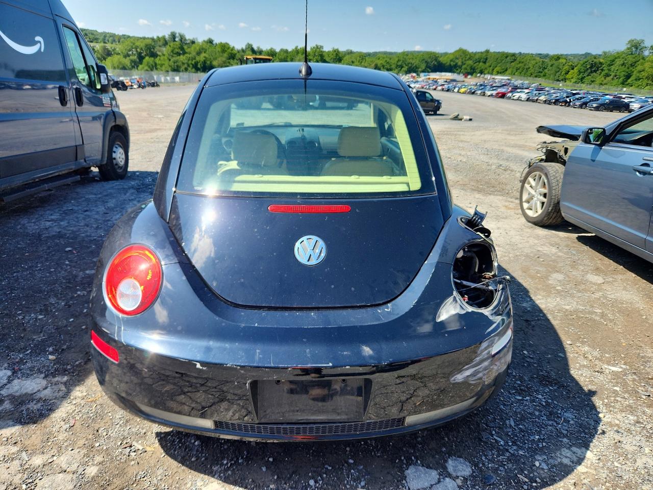 2008 Volkswagen New Beetle S Black vin: 3VWRW31C78M525644