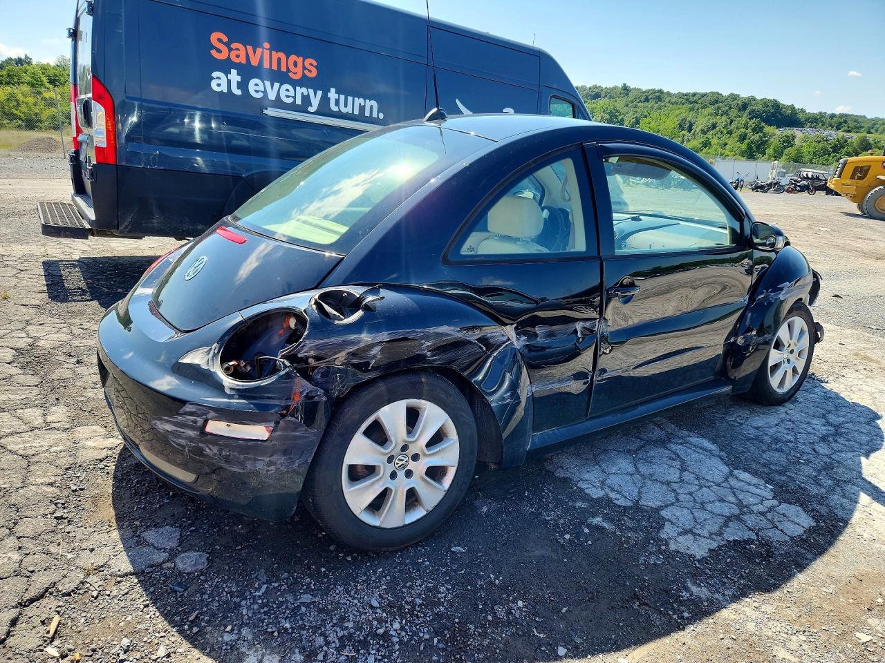 2008 Volkswagen New Beetle S Black vin: 3VWRW31C78M525644