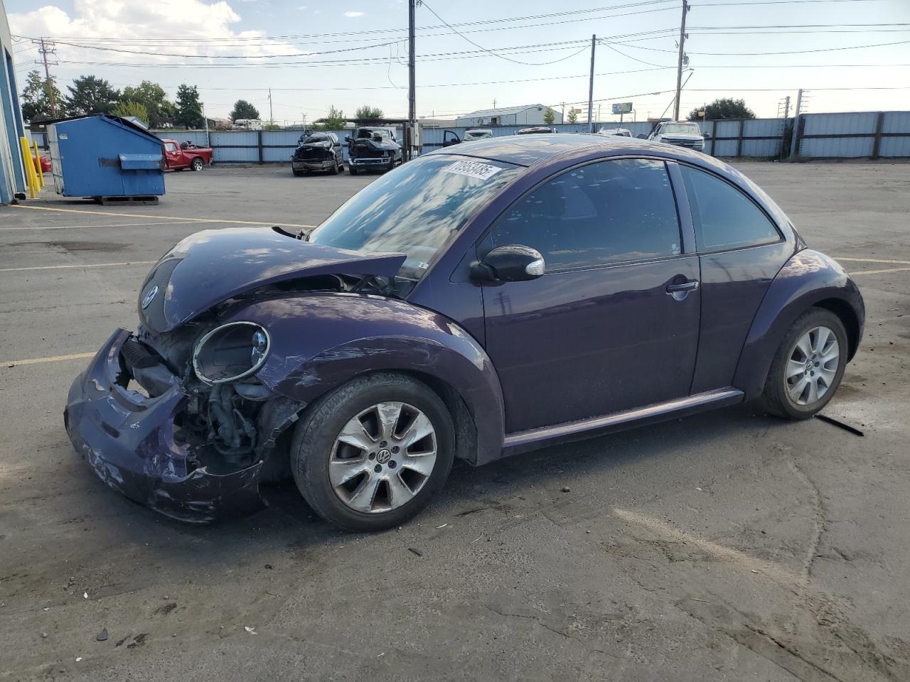 2009 Volkswagen New Beetle S Purple vin: 3VWRW31C79M518064