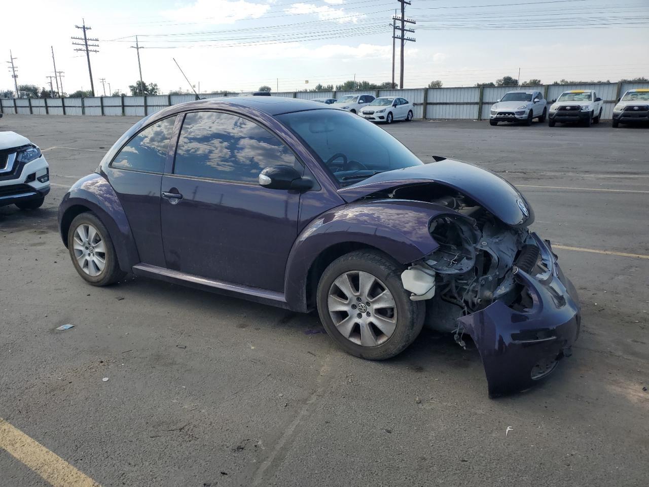 2009 Volkswagen New Beetle S Purple vin: 3VWRW31C79M518064