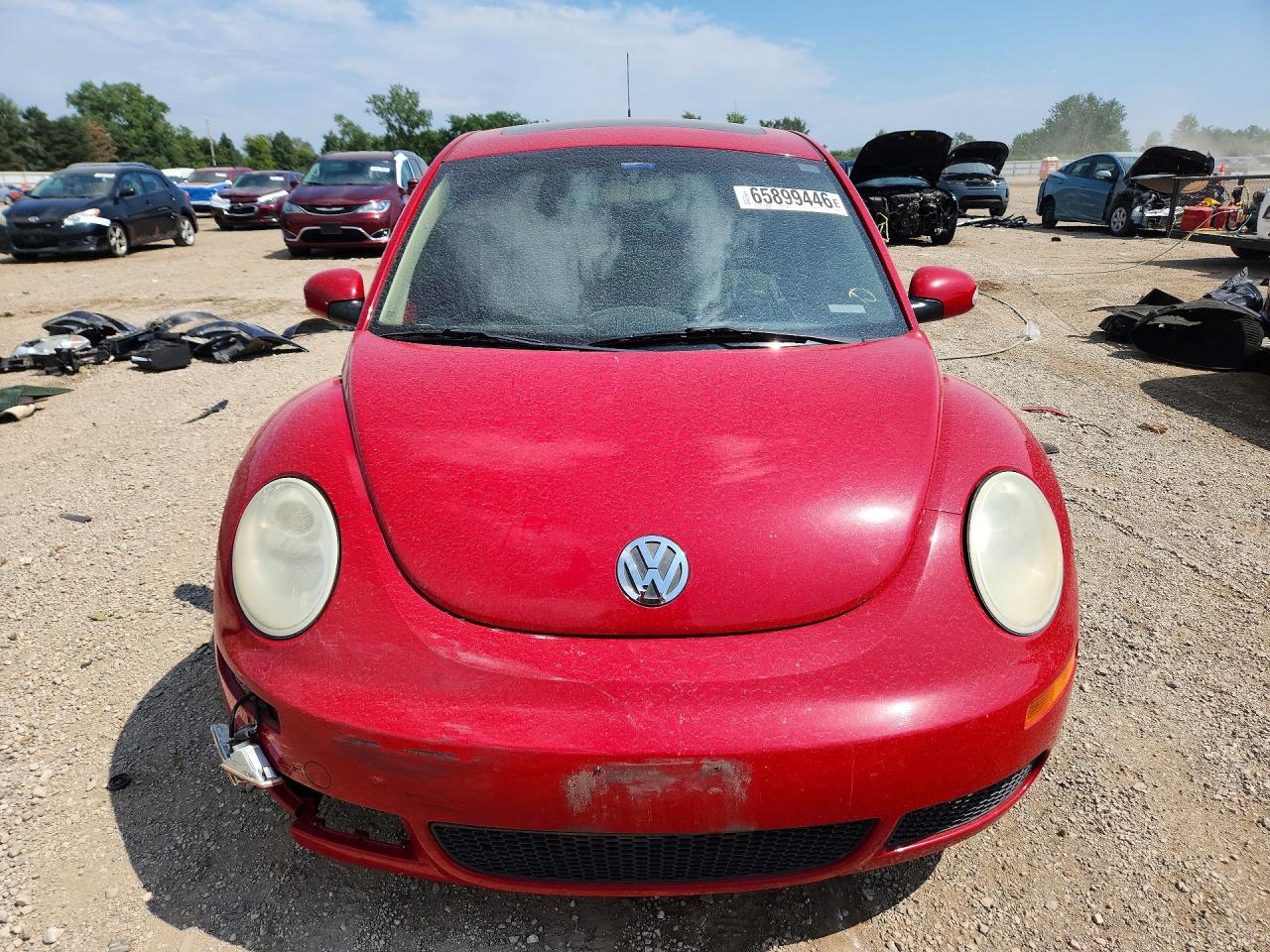 2008 Volkswagen New Beetle S Red vin: 3VWRW31C88M500719