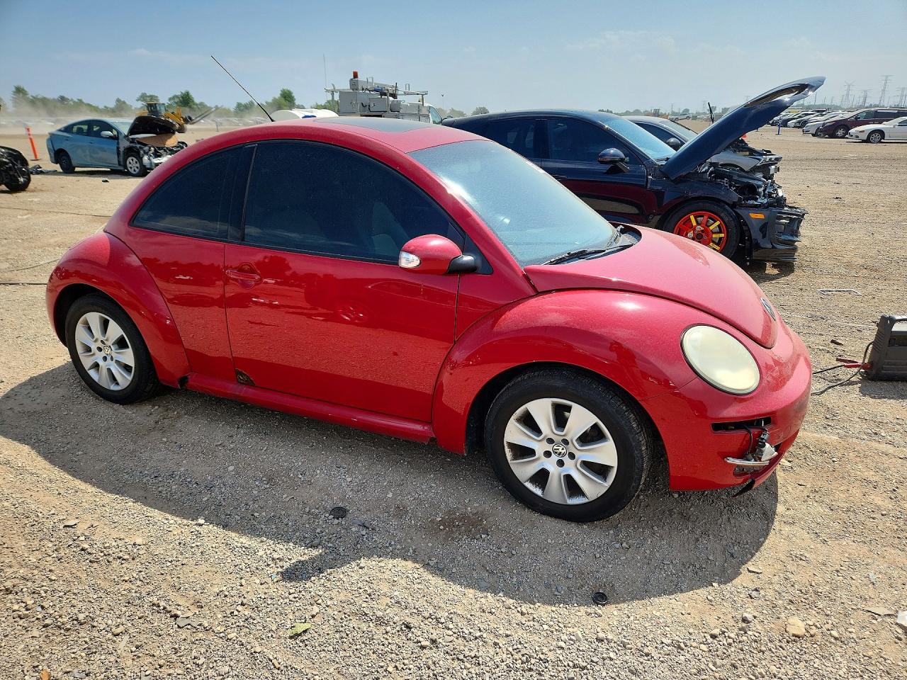 2008 Volkswagen New Beetle S Red vin: 3VWRW31C88M500719