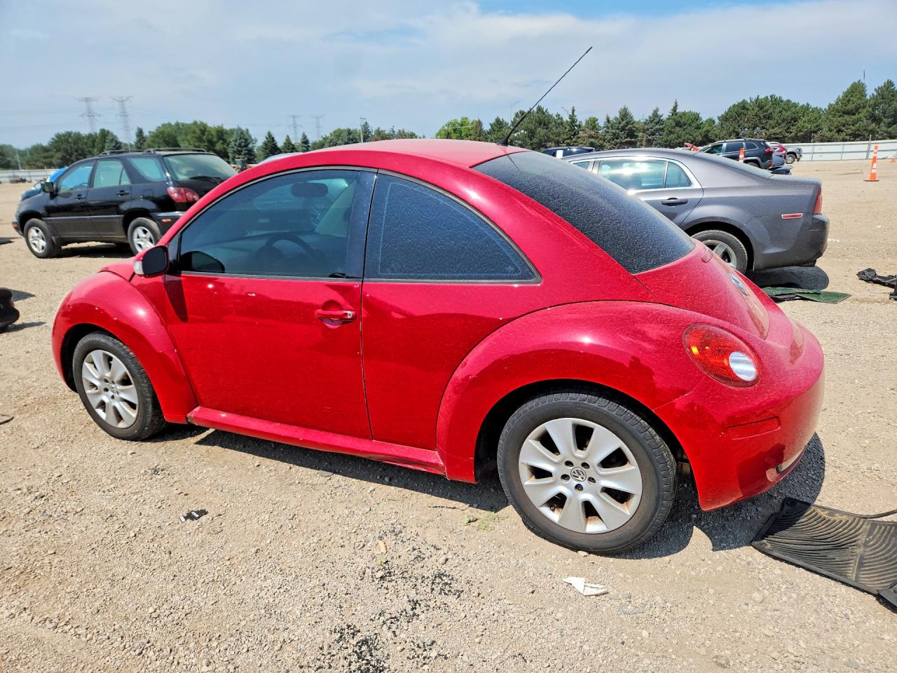2008 Volkswagen New Beetle S Red vin: 3VWRW31C88M500719