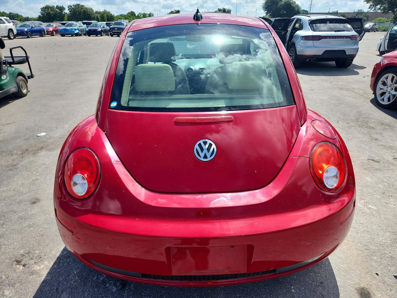 2008 Volkswagen New Beetle S Red vin: 3VWRW31C98M520221