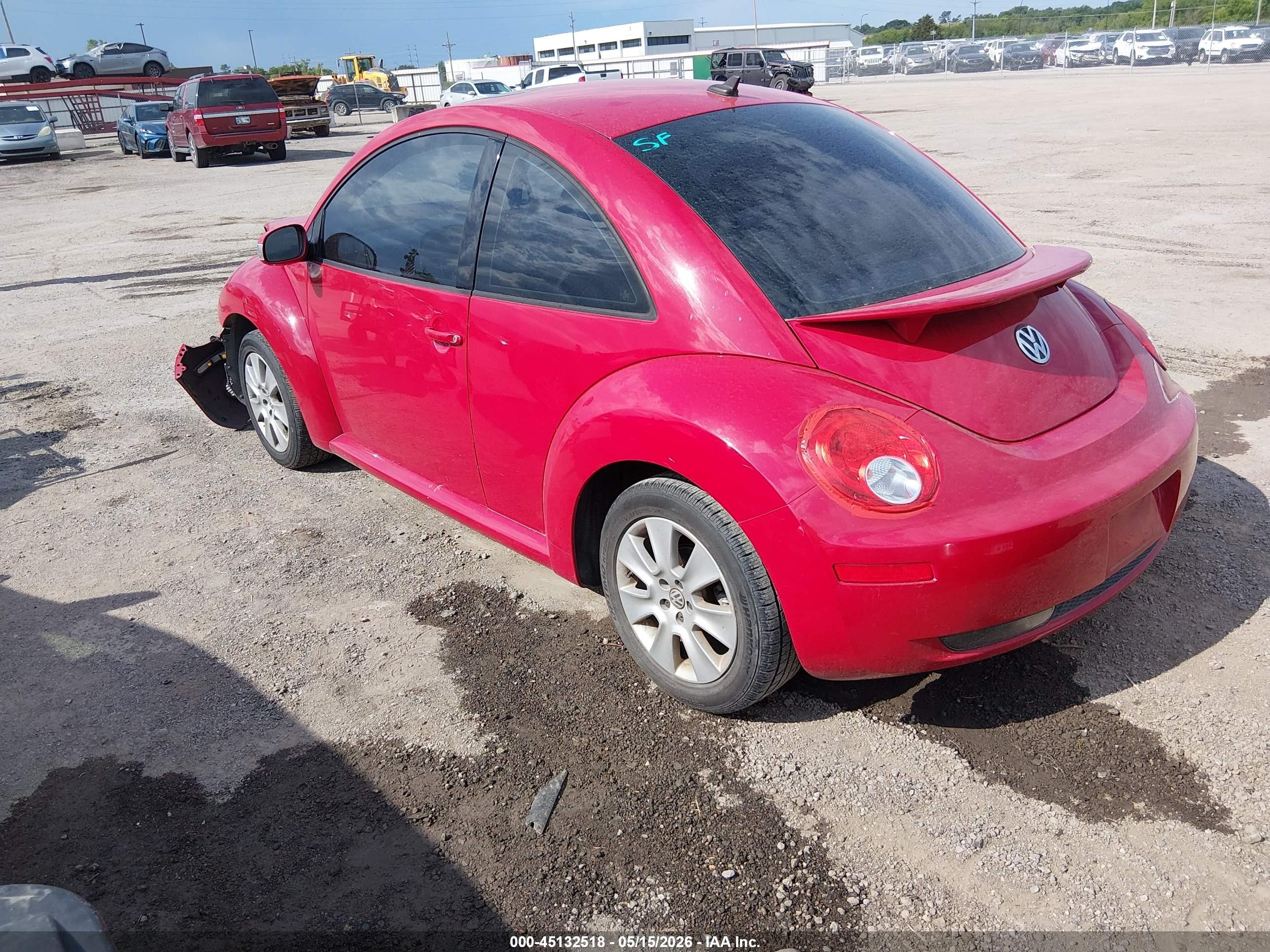 2008 Volkswagen New Beetle S/se Red vin: 3VWRW31CX8M504481