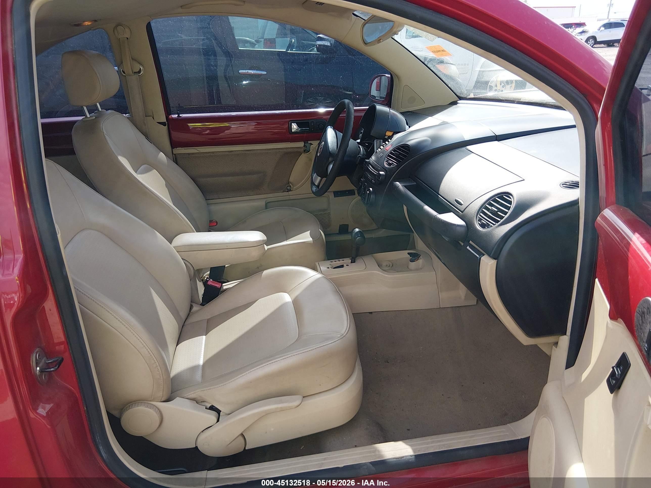 2008 Volkswagen New Beetle S/se Red vin: 3VWRW31CX8M504481